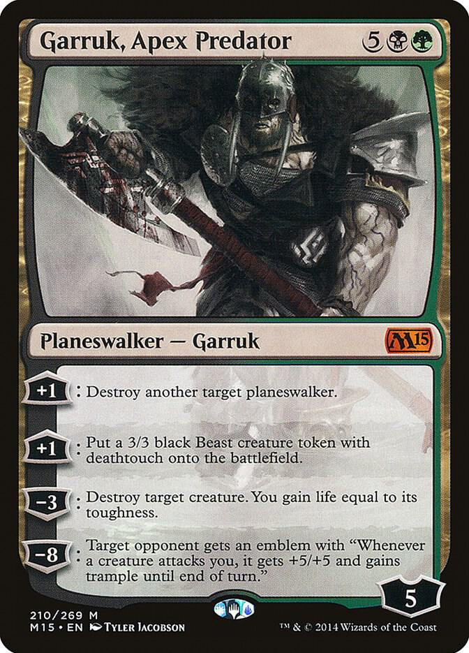 Garruk, Apex Predator - Black / Green