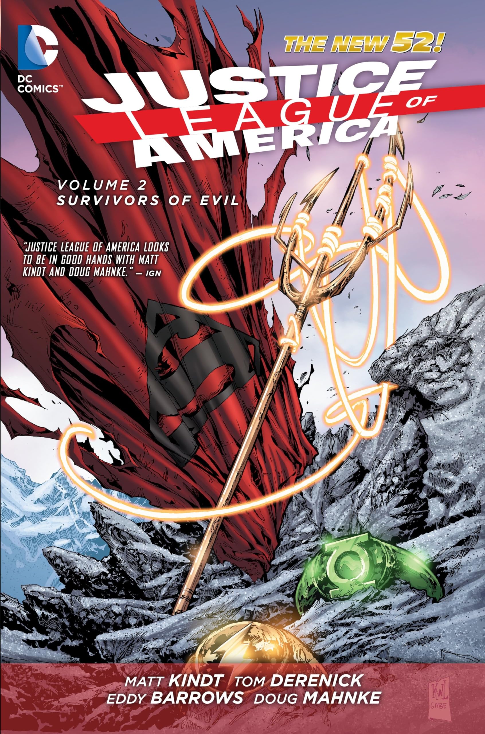 Justice League of America Vols 1-2 Hardcover New 52 (Pre-Owned)