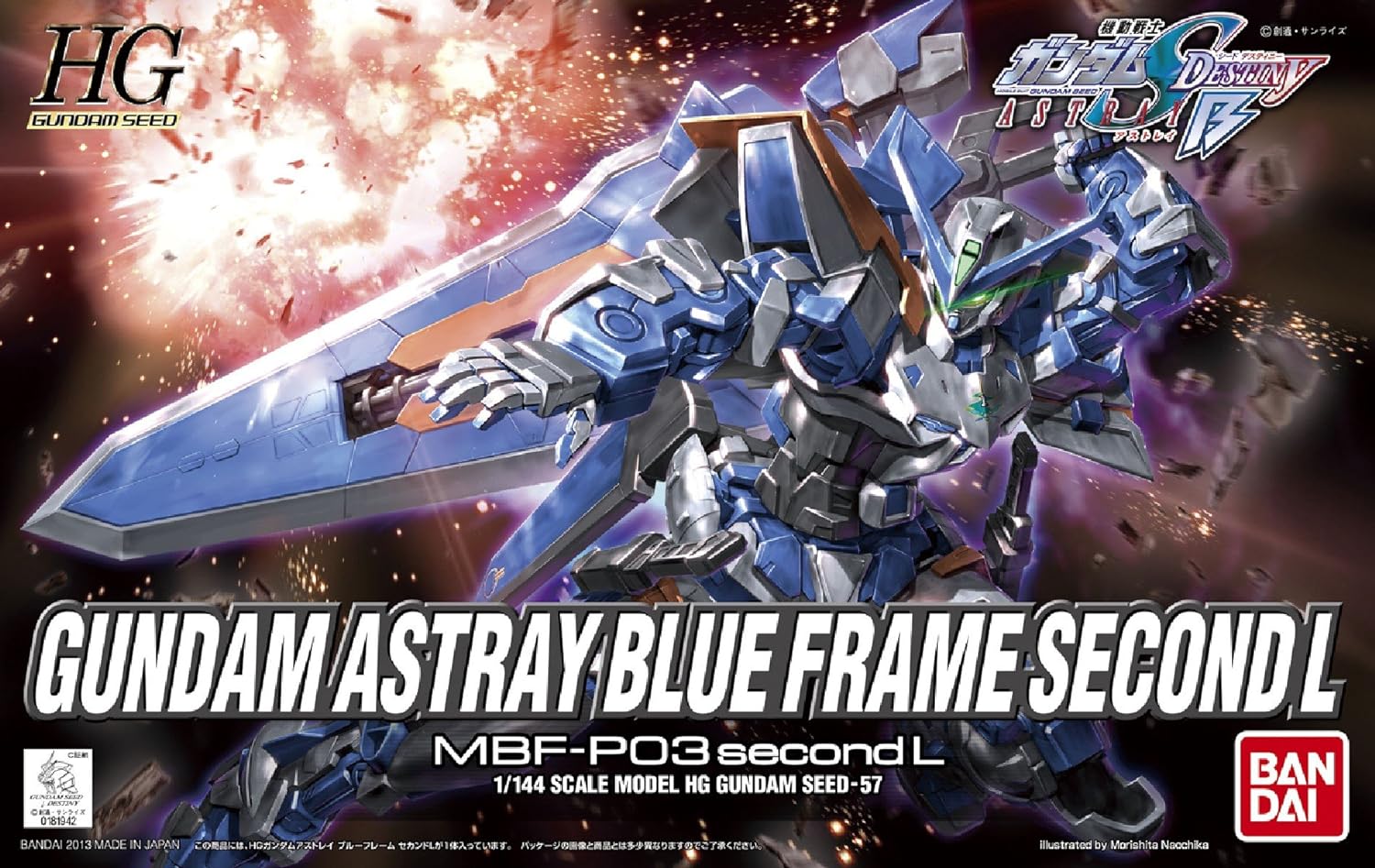 HG Gundam Astray Blue Frame Second L Model Kit, L