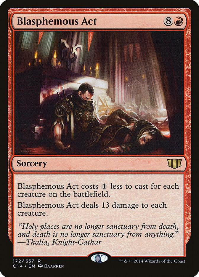 Blasphemous Act - sorcery - Red - Staple