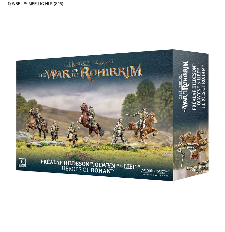 The Lord of the Rings: Middle-Earth Strategy Battle Game - The War of the Rohirrim - Fréaláf Hildeson™, Olwyn™ & Lief™, Heroes of Rohan™