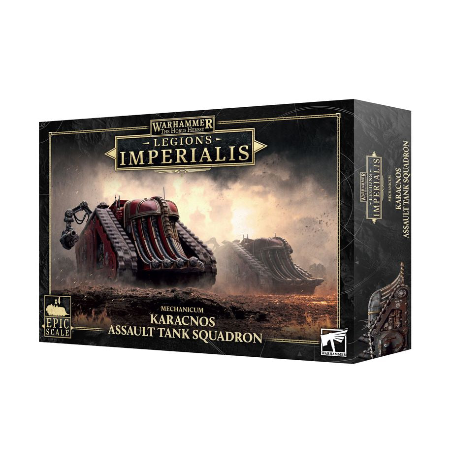 WARHAMMER: THE HORUS HERESY – Legions Imperialis: Mechanicum Karacnos Assault Tank Squadron