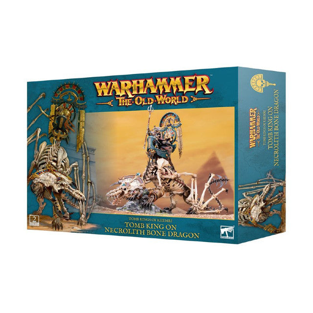Warhammer: The Old World - Tomb Kings of Khemri - Tomb King/Liche Priest on Necrolith Bone Dragon