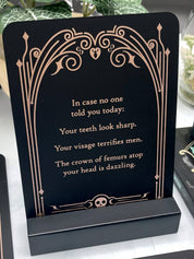 Sinister Affirmations