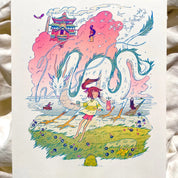 The Bathhouse Spirits Riso Print - Natalie Andrewson