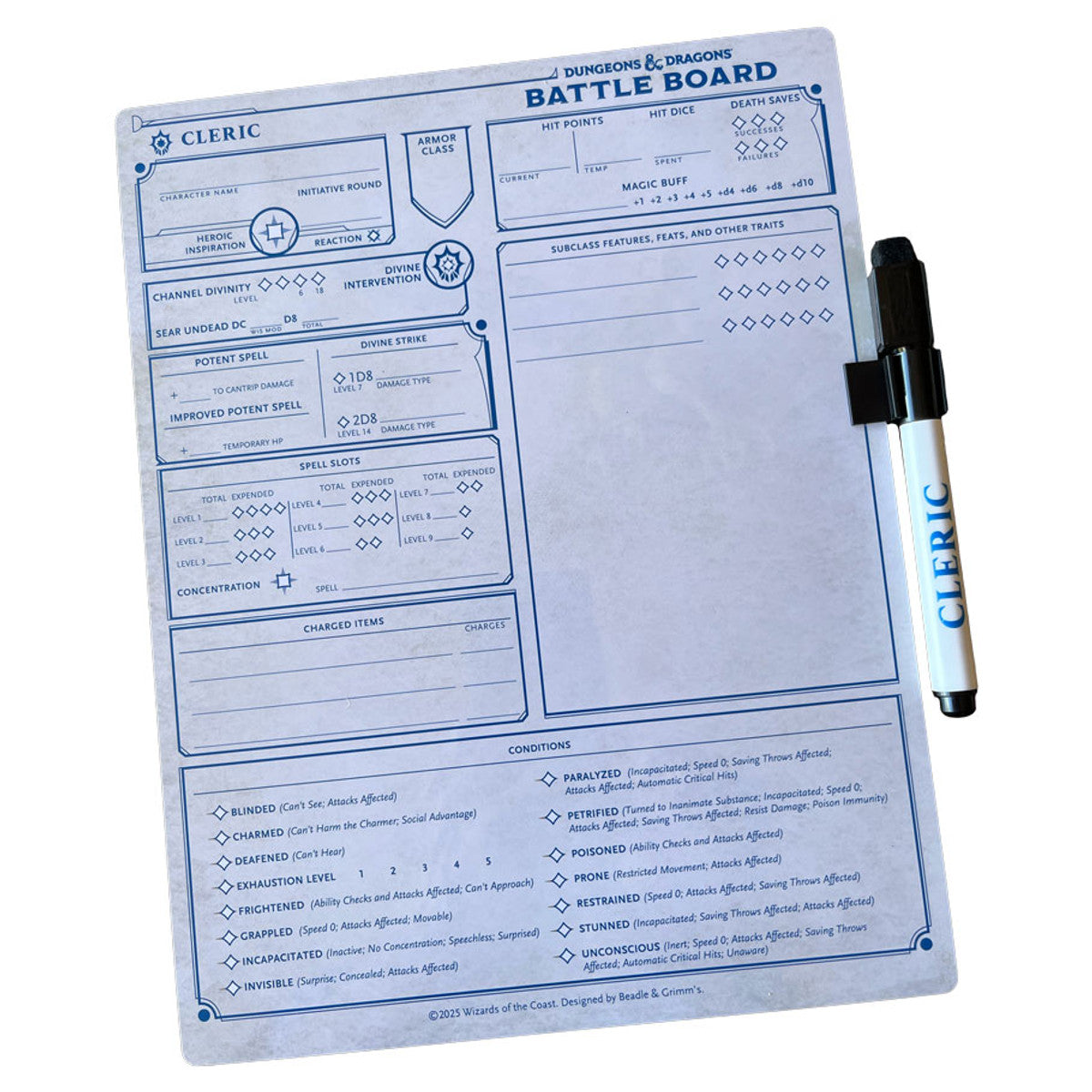 D&D 5E: Battle Board: Cleric