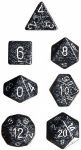 Polyhedral 7-Die Set: Speckled: Granite