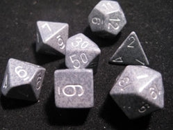 Polyhedral 7-Die Set: Speckled: Hi-Tech