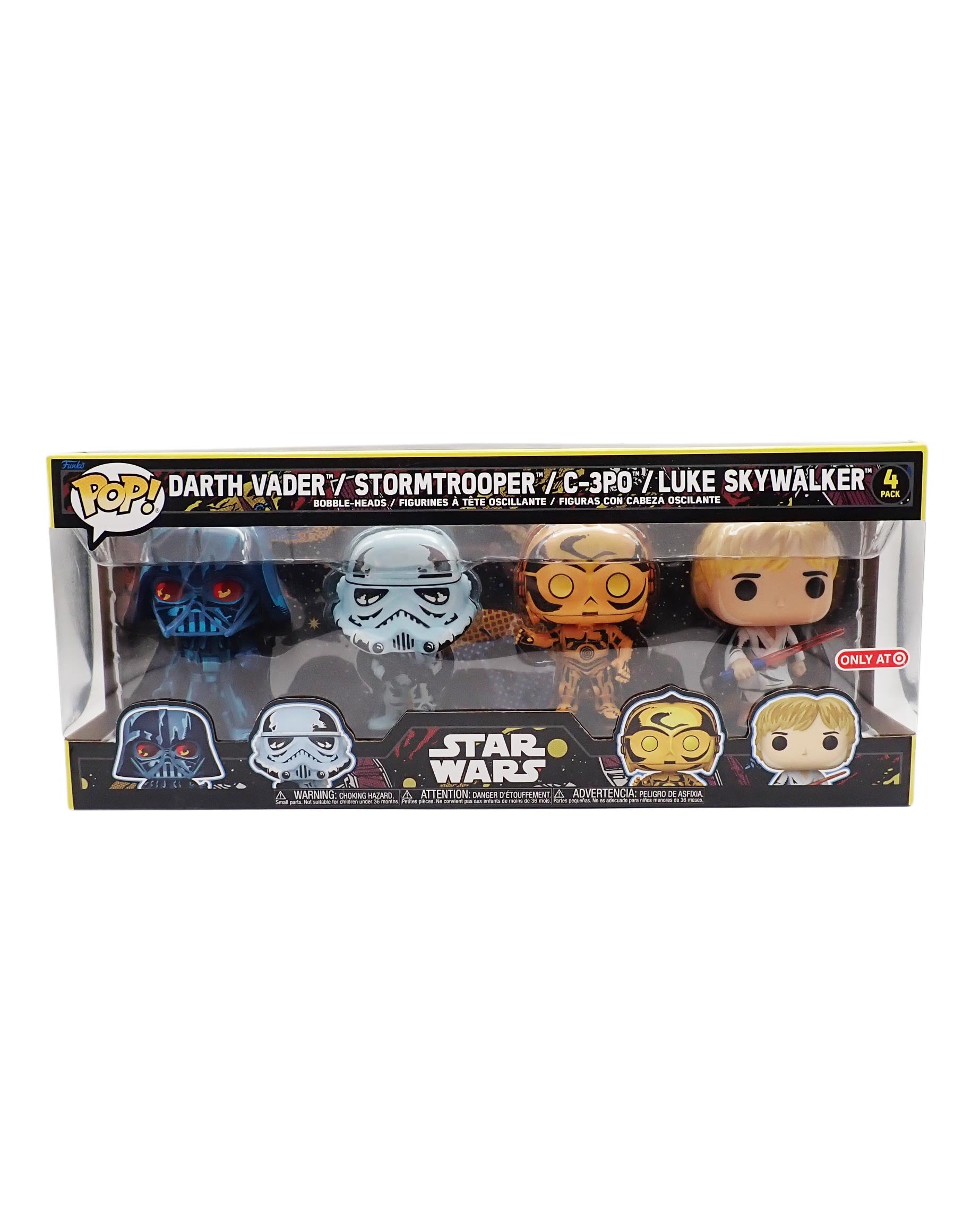 Darth Vader/Stormtrooper/C-3P0/Luke Skywalker - POP! 4 Pack
