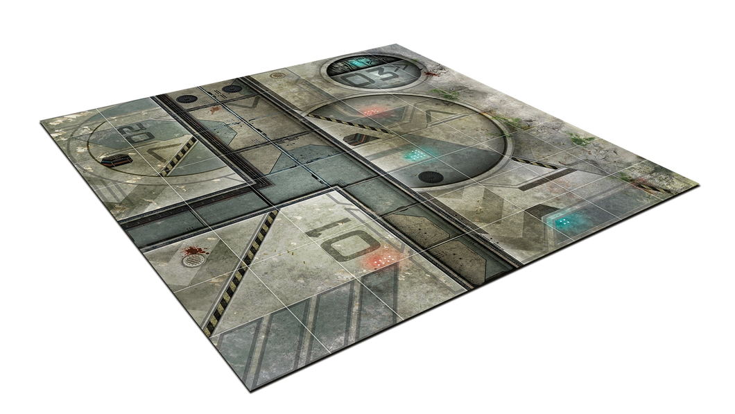 2ft x 2ft Deadzone Sector 2 Neoprene Battle Mat