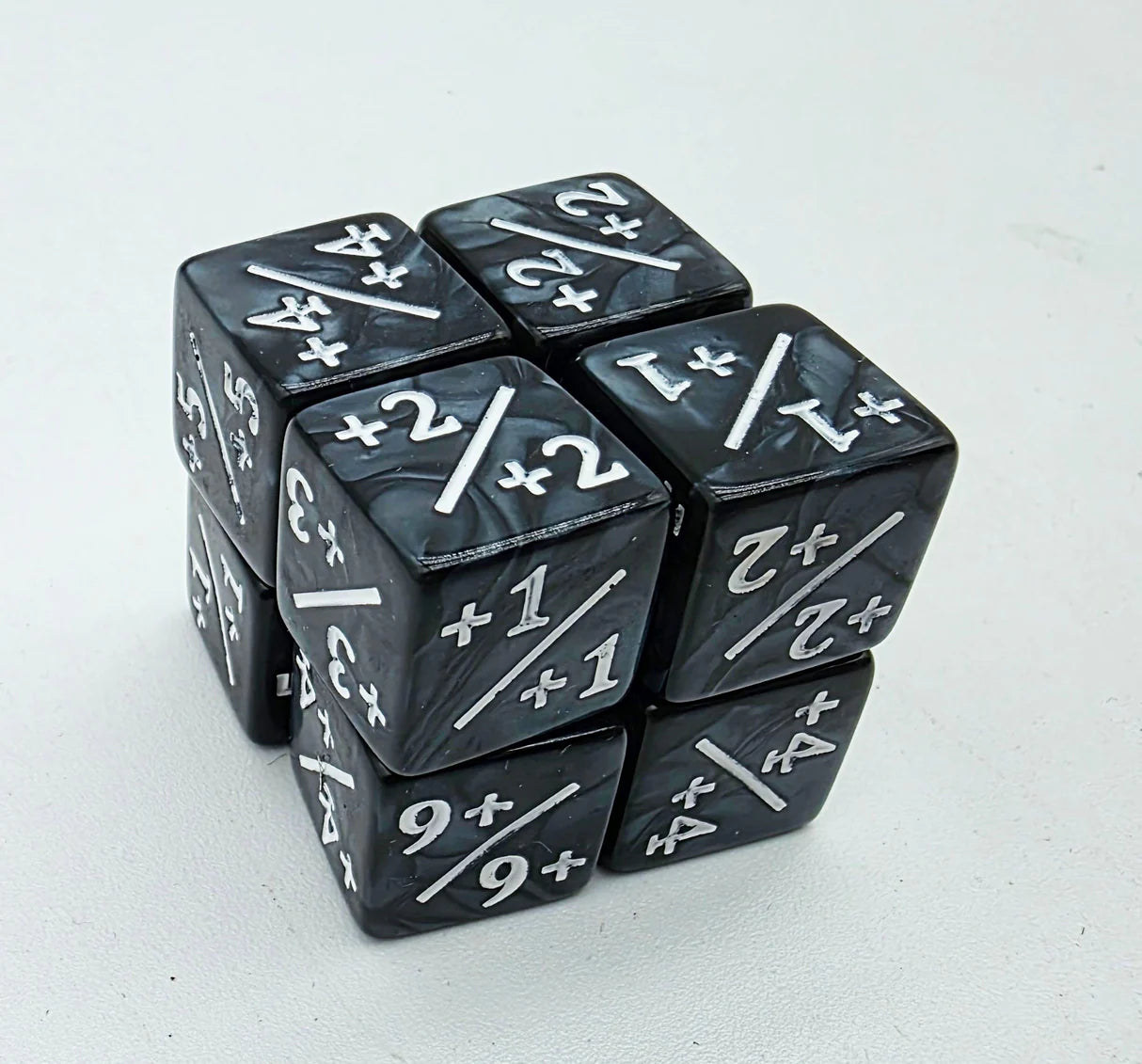 Foam Brain Games Pearl Black with White +1/+1 Magic Counters