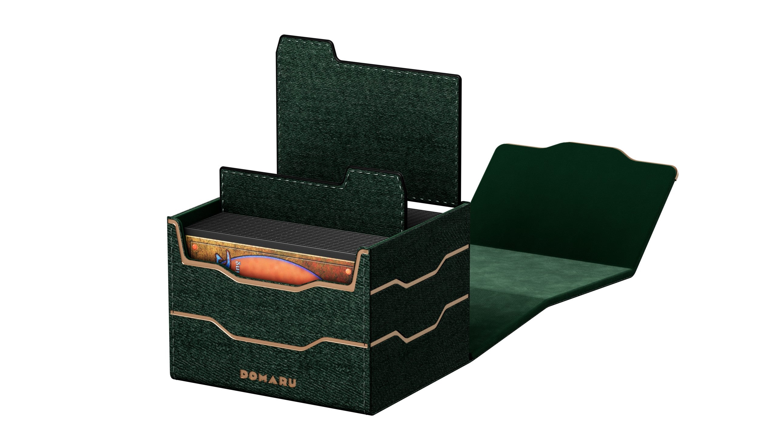 Gatherers' Tavern : Domaru Deck Box Armory Horizon 100+ Malachite