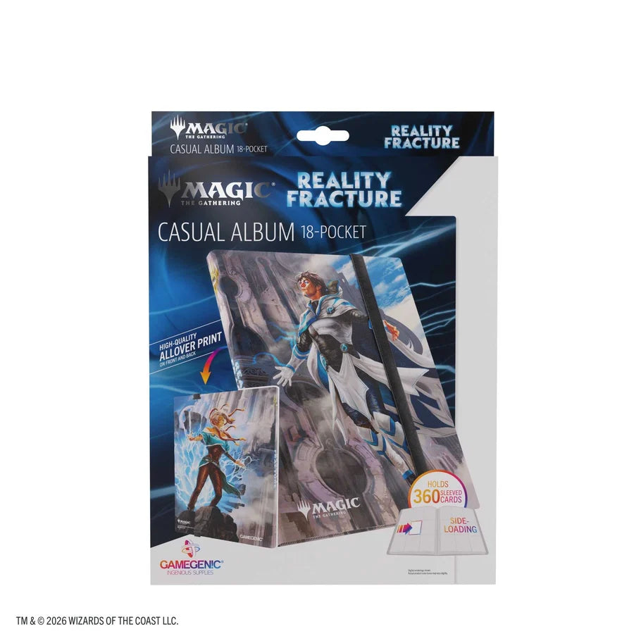 Gamegenic Reality Fracture Casual Album 18-Pocket - Tam Beleren, Conflicted/Jace, Building Reality
