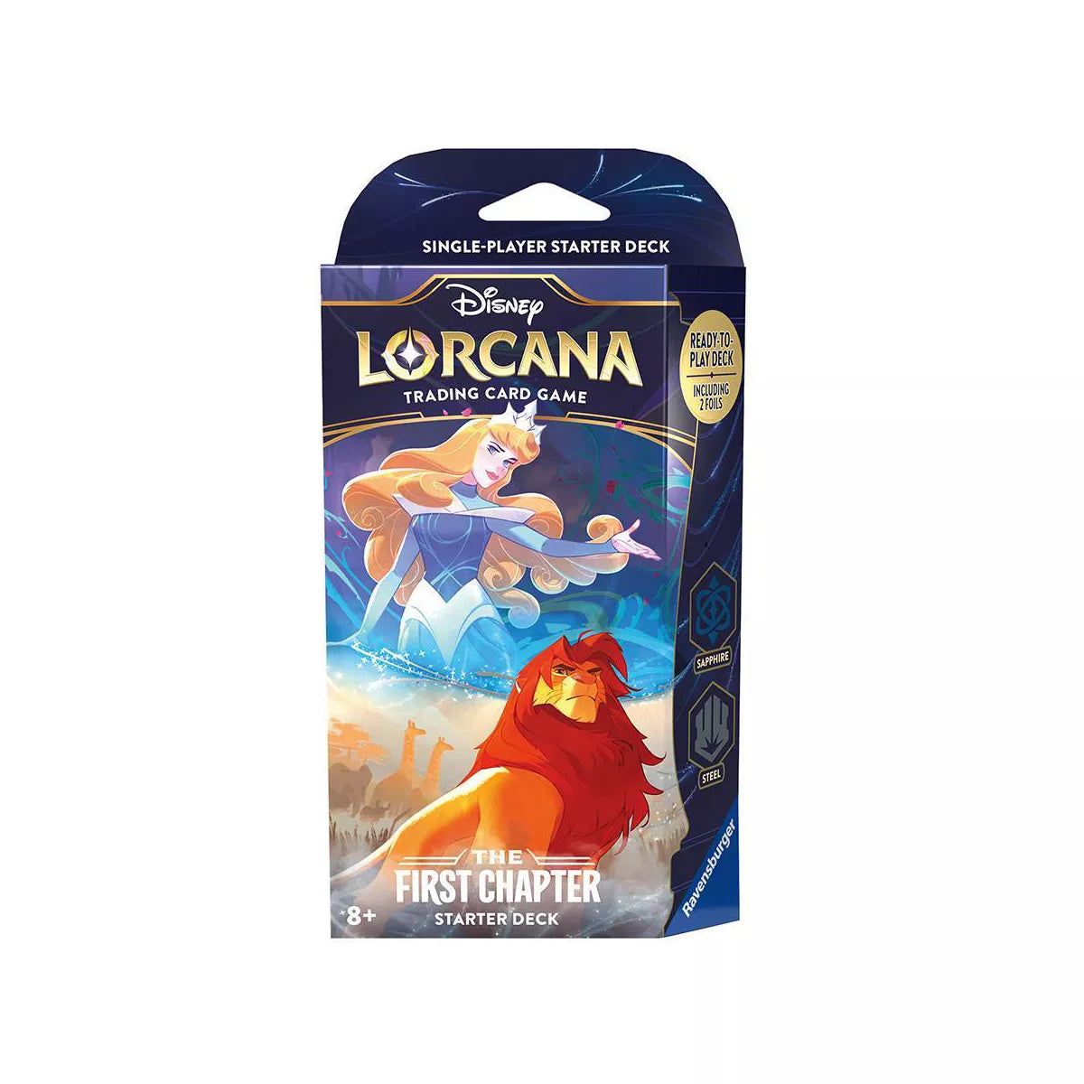 Disney Lorcana Trading Card Game The First Chapter Sapphire & Steel Starter Deck