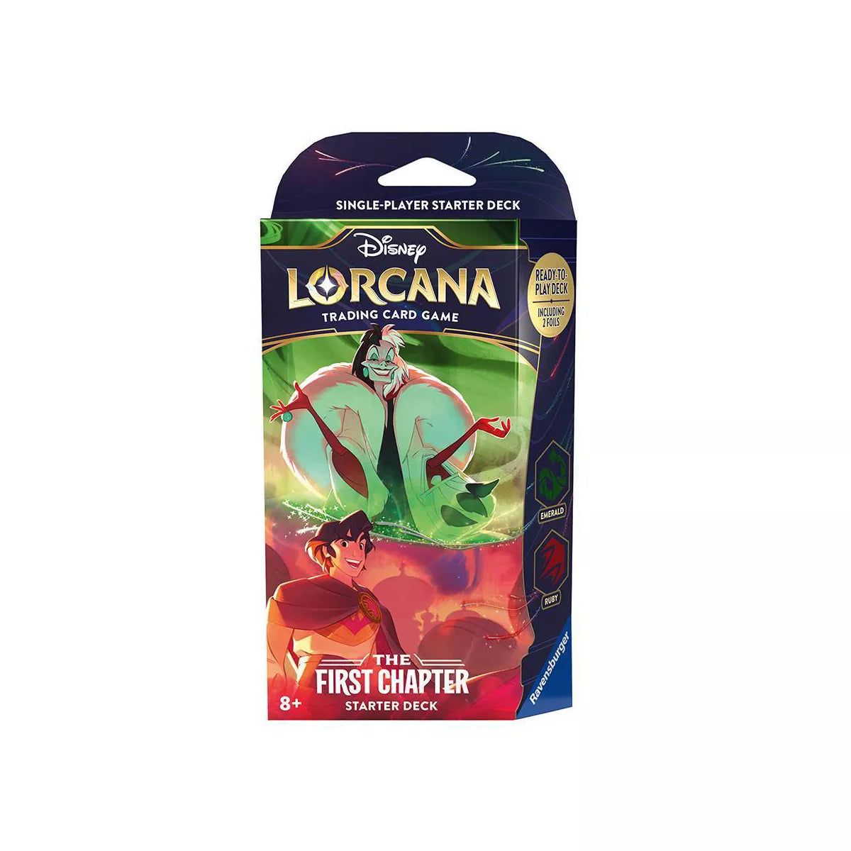 Disney Lorcana Trading Card Game The First Chapter Ruby & Emerald Starter Deck