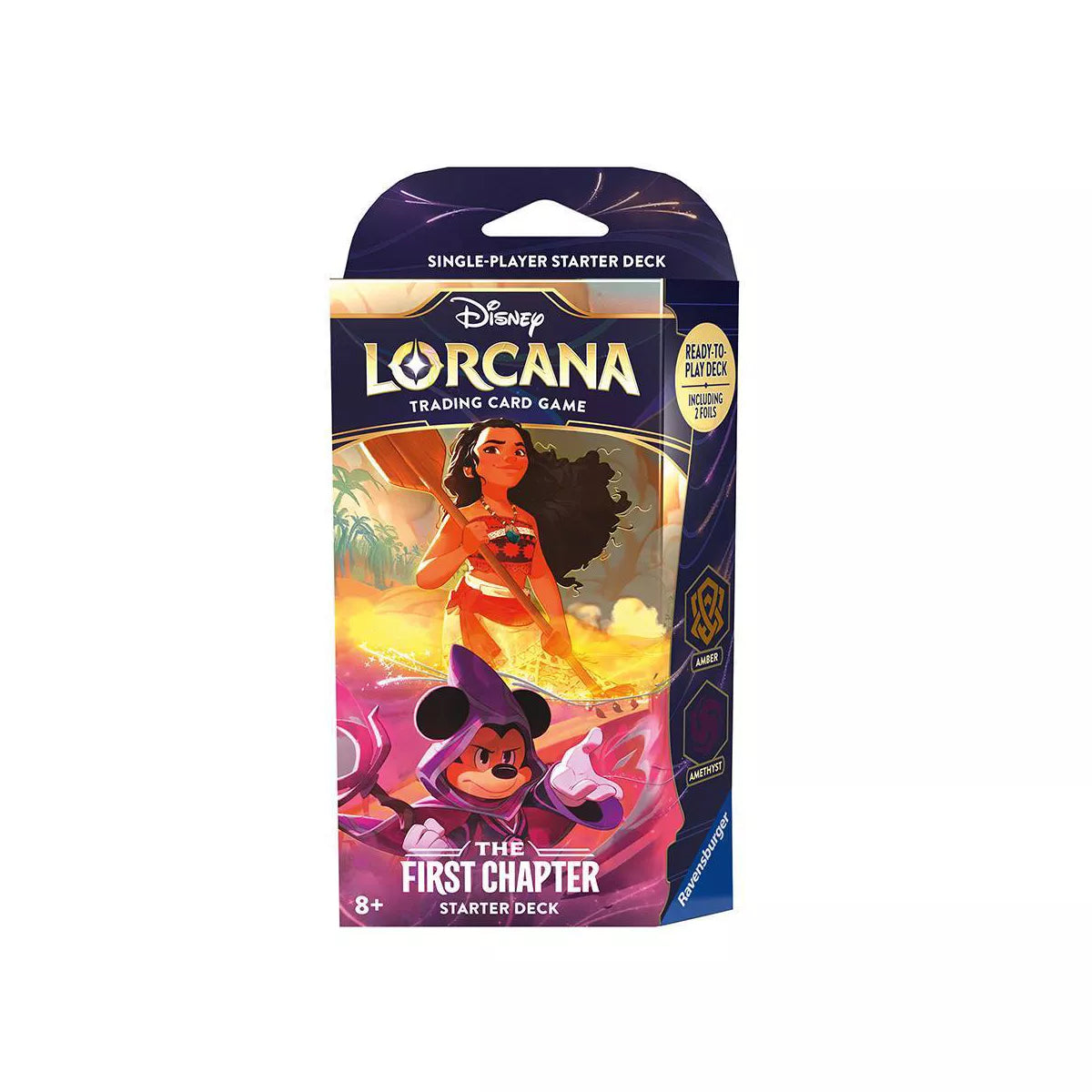 Disney Lorcana Trading Card Game The First Chapter Amber & Amethyst Starter Deck