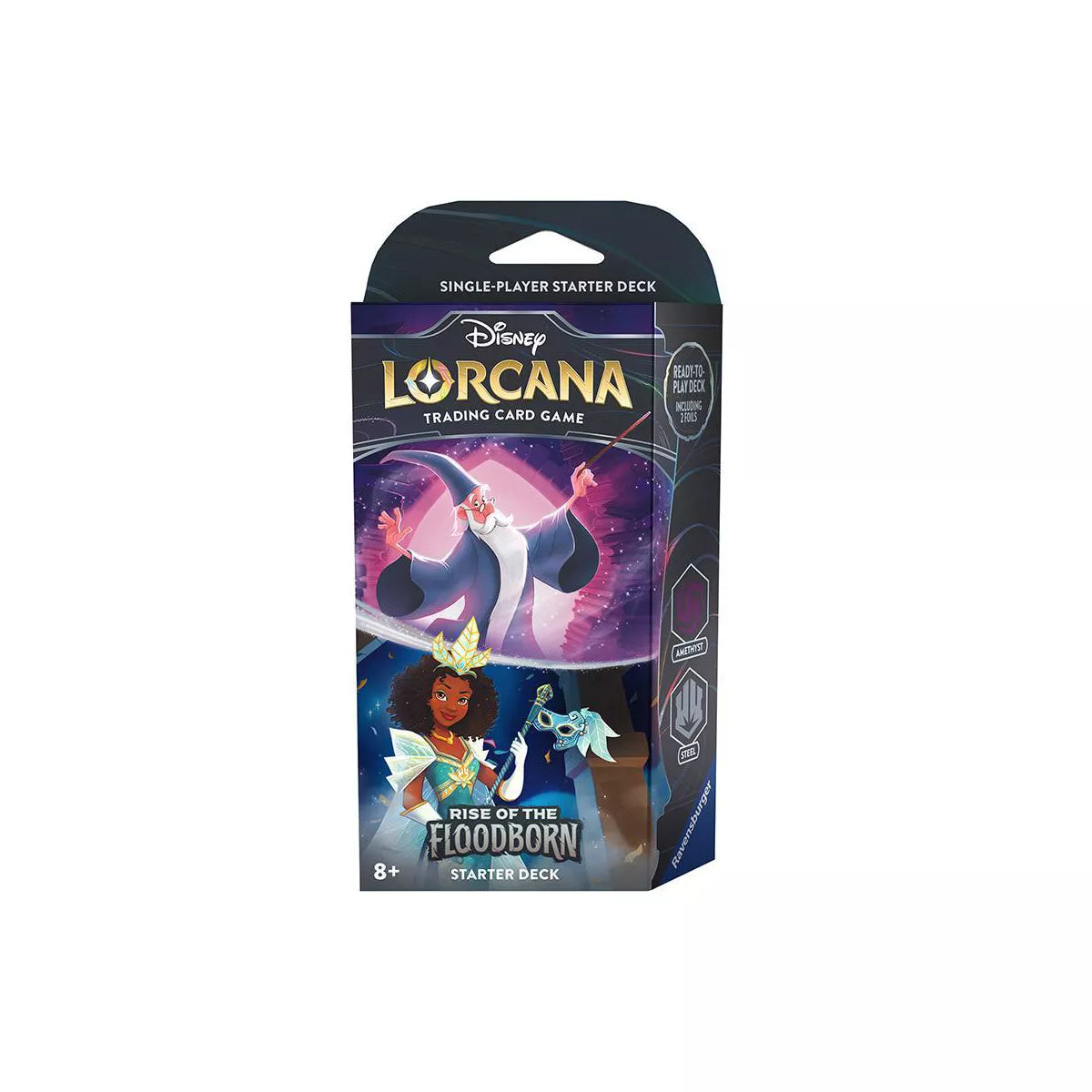 Disney Lorcana Trading Card Game Rise of the Floodborn Amethyst & Steel Starter Deck