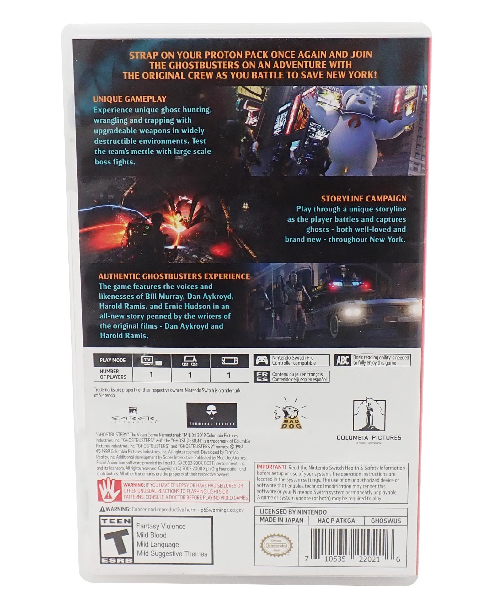 Ghostbusters: The Video Game Remastered - Switch