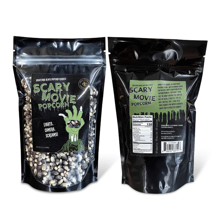 Scary Movie Popcorn - Graveyard Black Popcorn Kernels