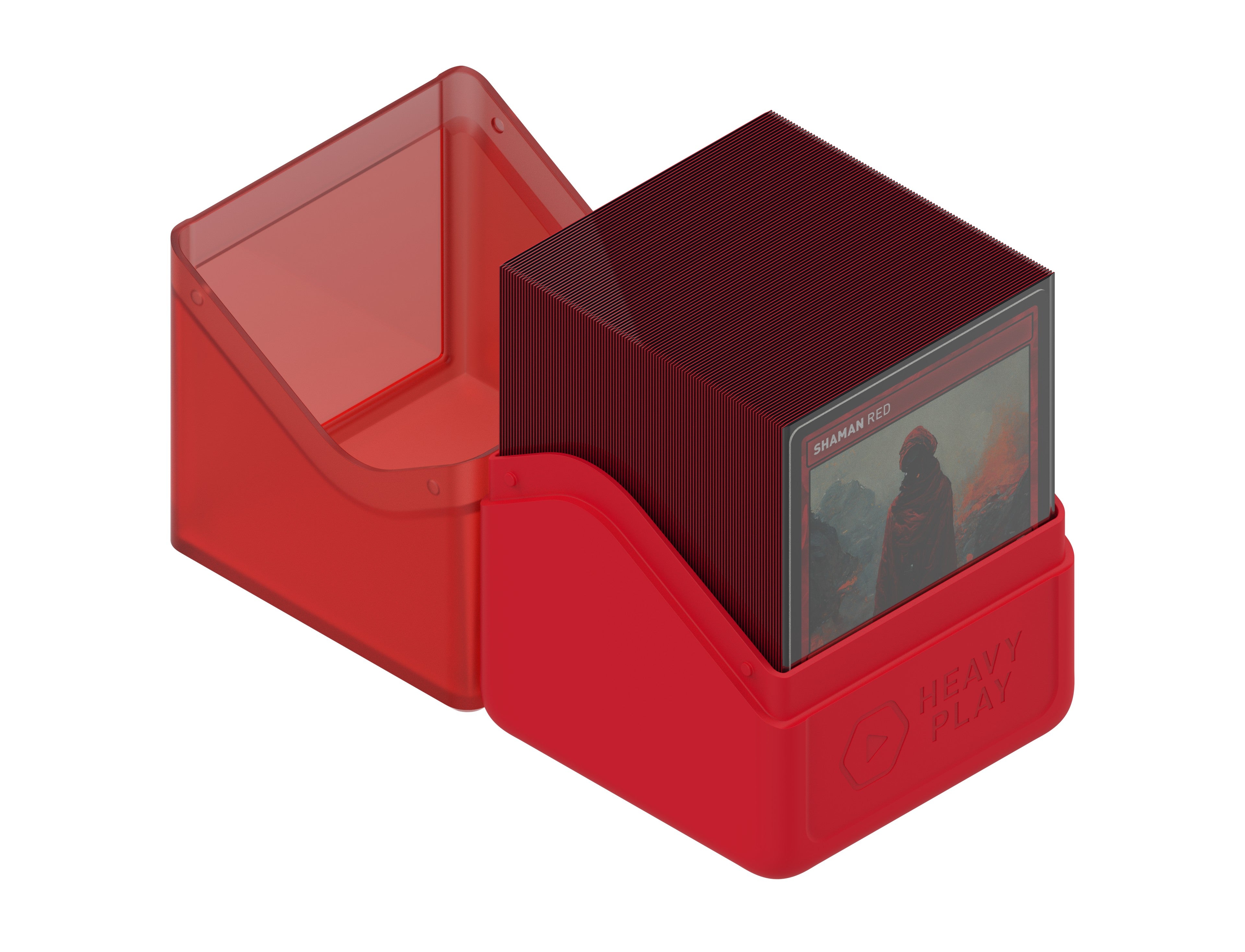 Heavy Play RFG Deck Box 100 Double Sleeved Shaman Red