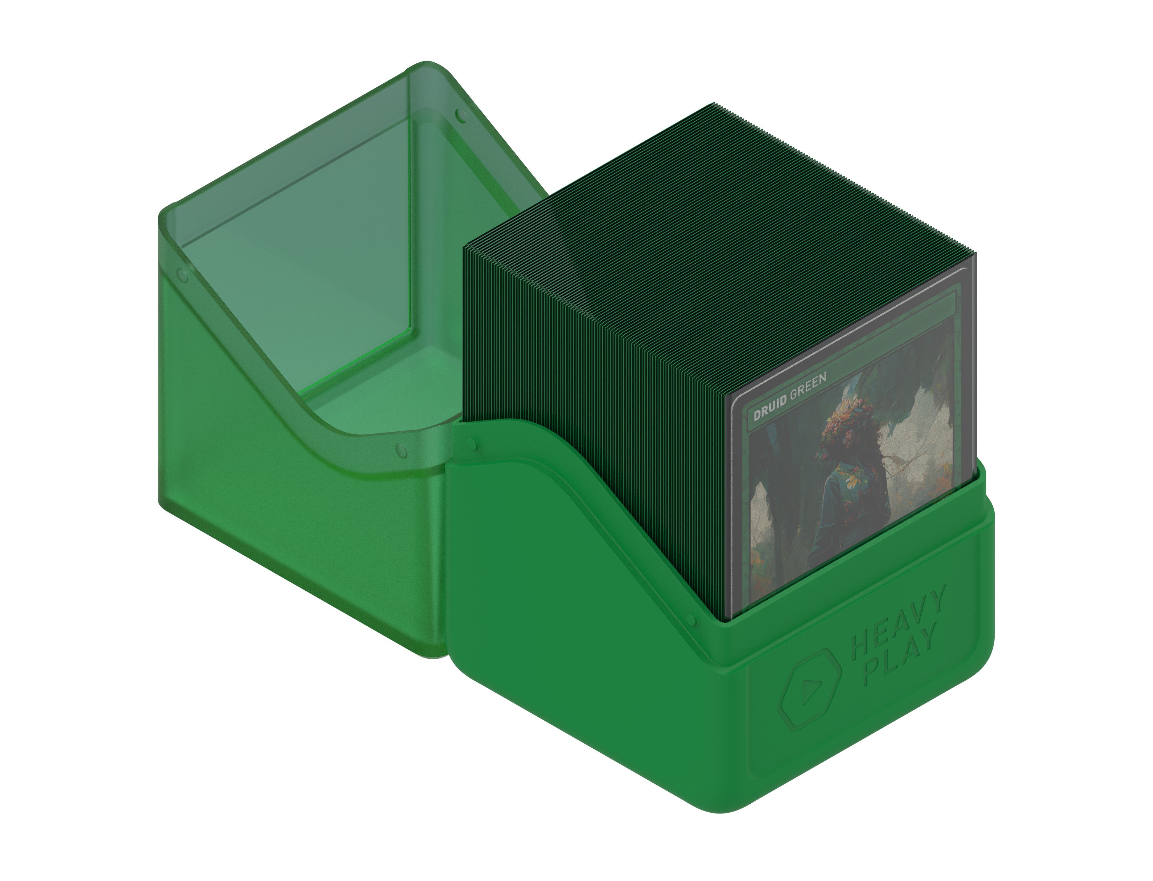 Heavy Play RFG Deck Box 100 Double Sleeved Druid Green