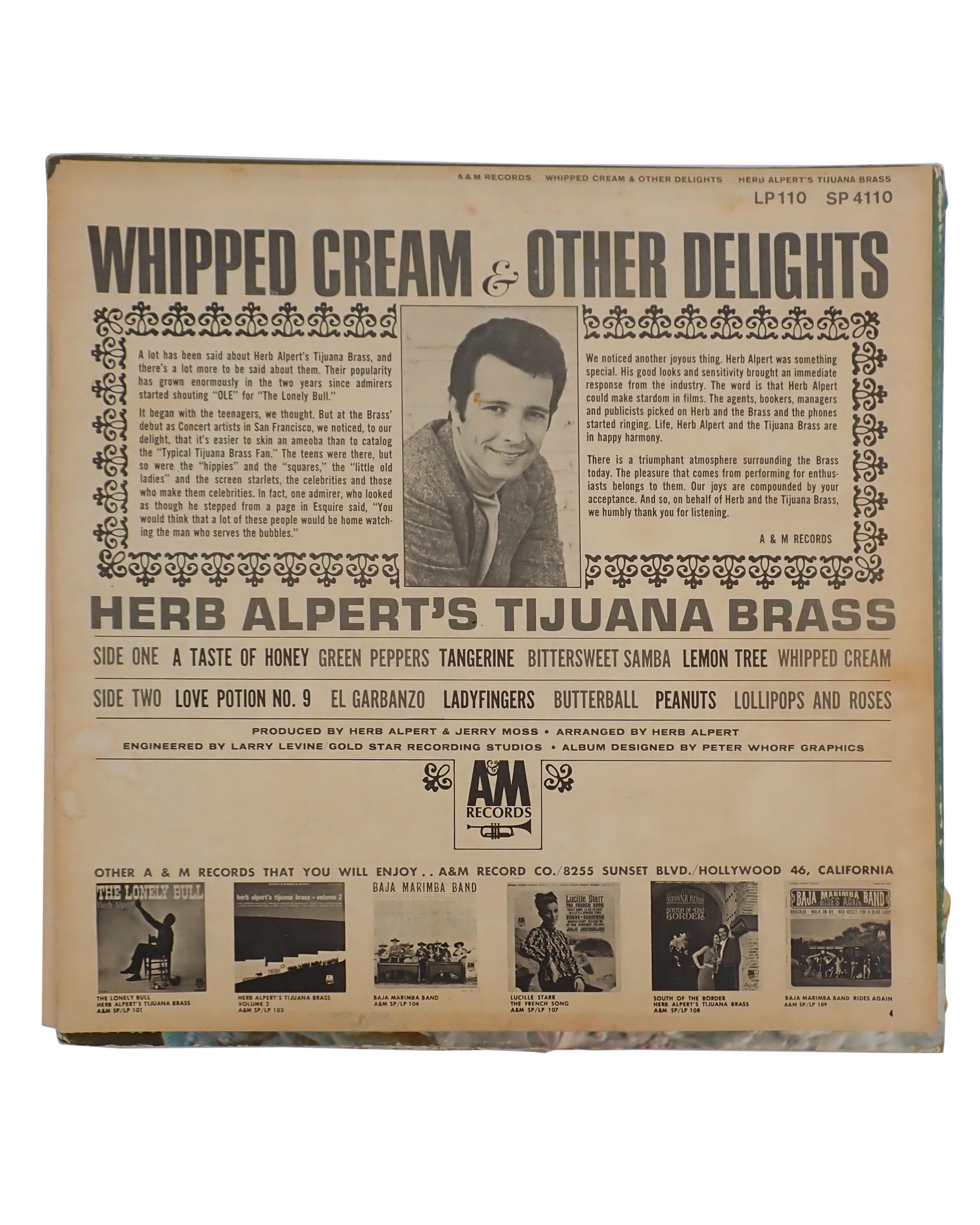 Herb Alpert's Tijuana Brass - Whipped Cream & Other Delights - Vinyl