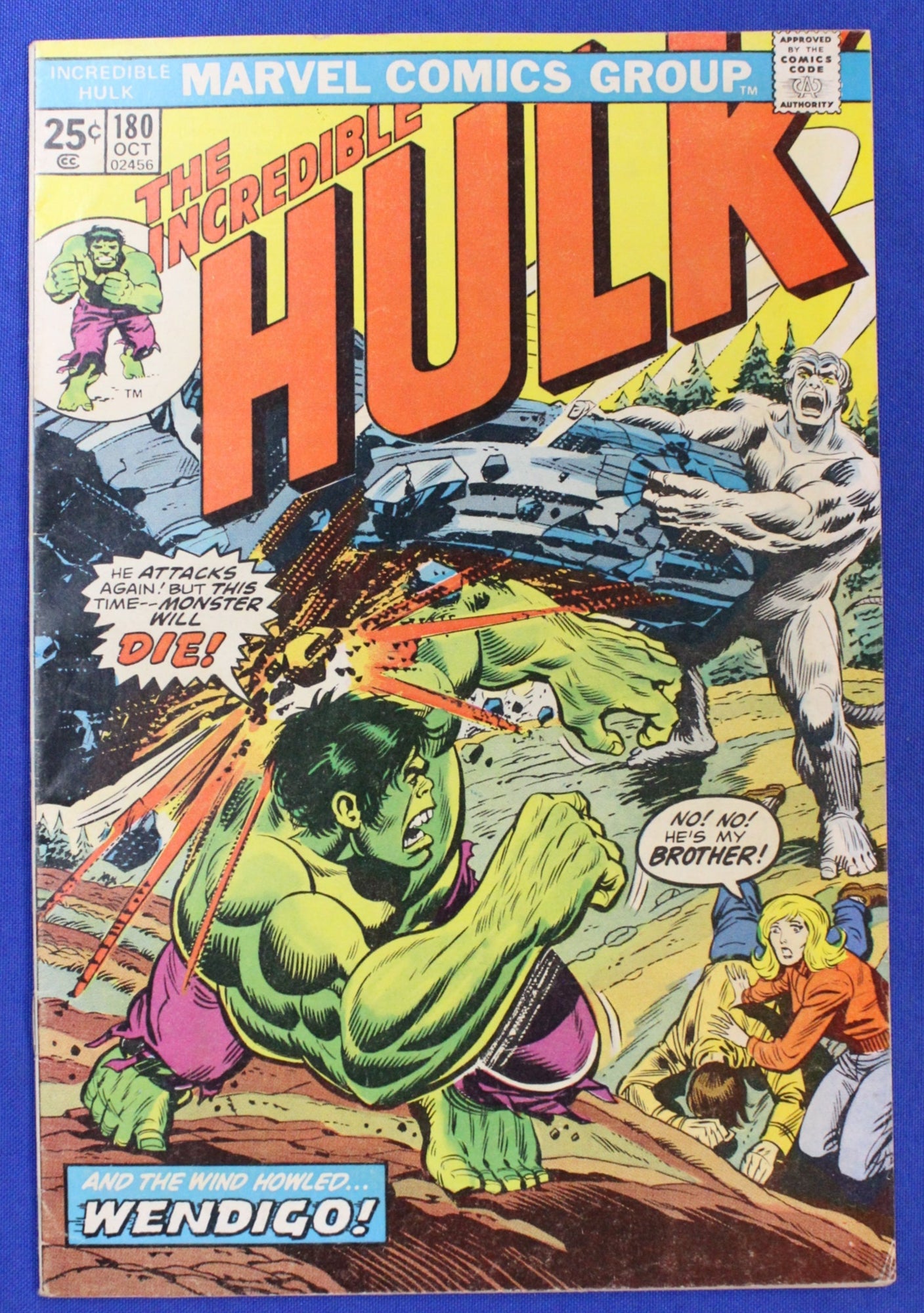 Hulk #180 (1974) - VF (8.0) - 1st Cameo Wolverine