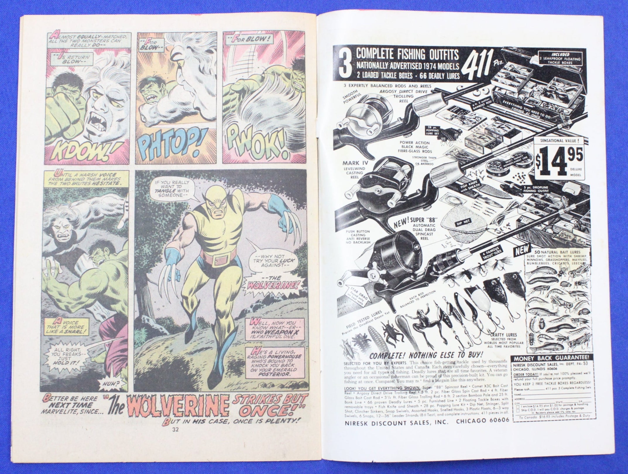 Hulk #180 (1974) - VF (8.0) - 1st Cameo Wolverine