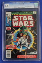 Load image into Gallery viewer, Star Wars #1 (1977) CGC 6.5 - Small crack bottom left cover
