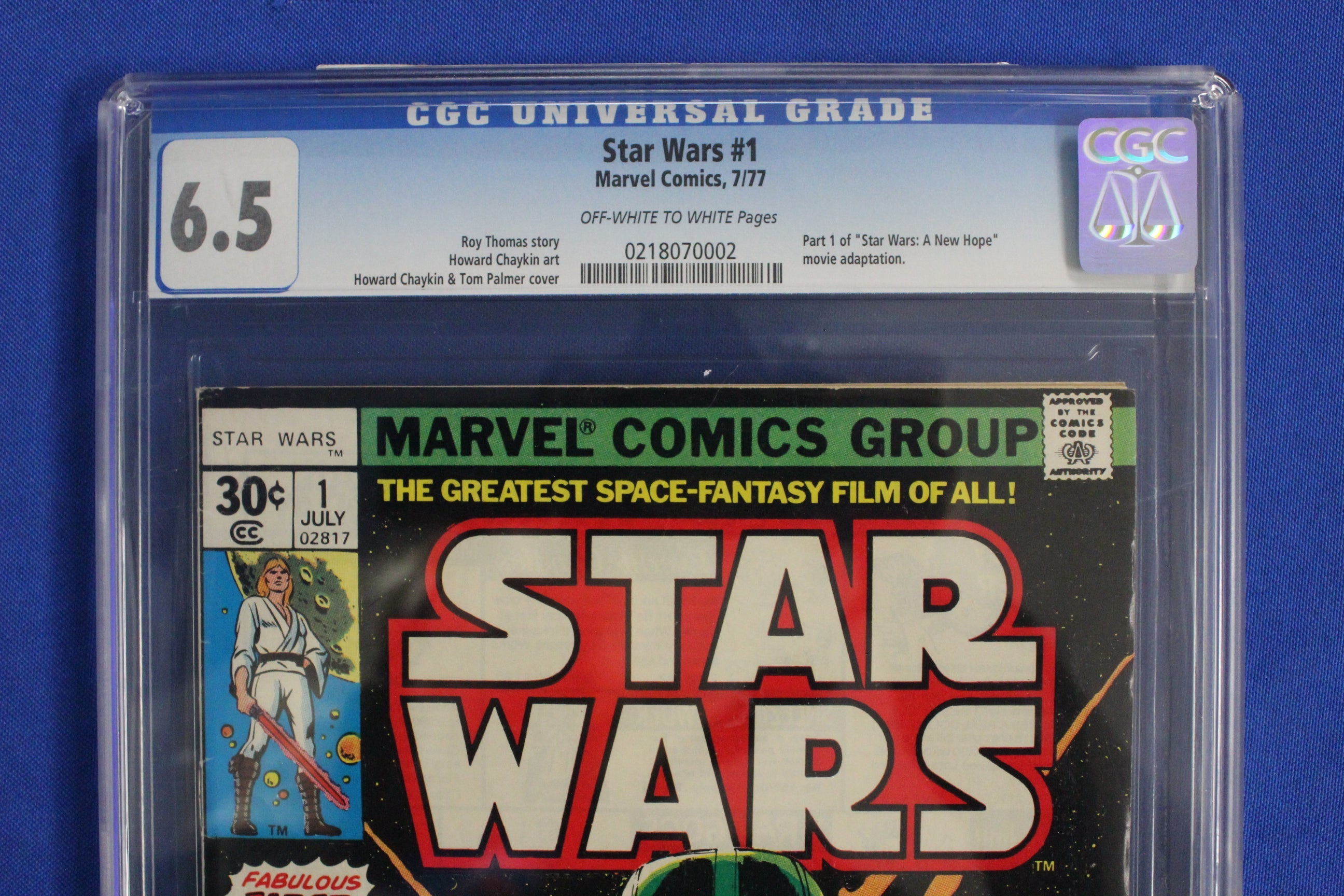 Star Wars #1 (1977) CGC 6.5 - Small crack bottom left cover