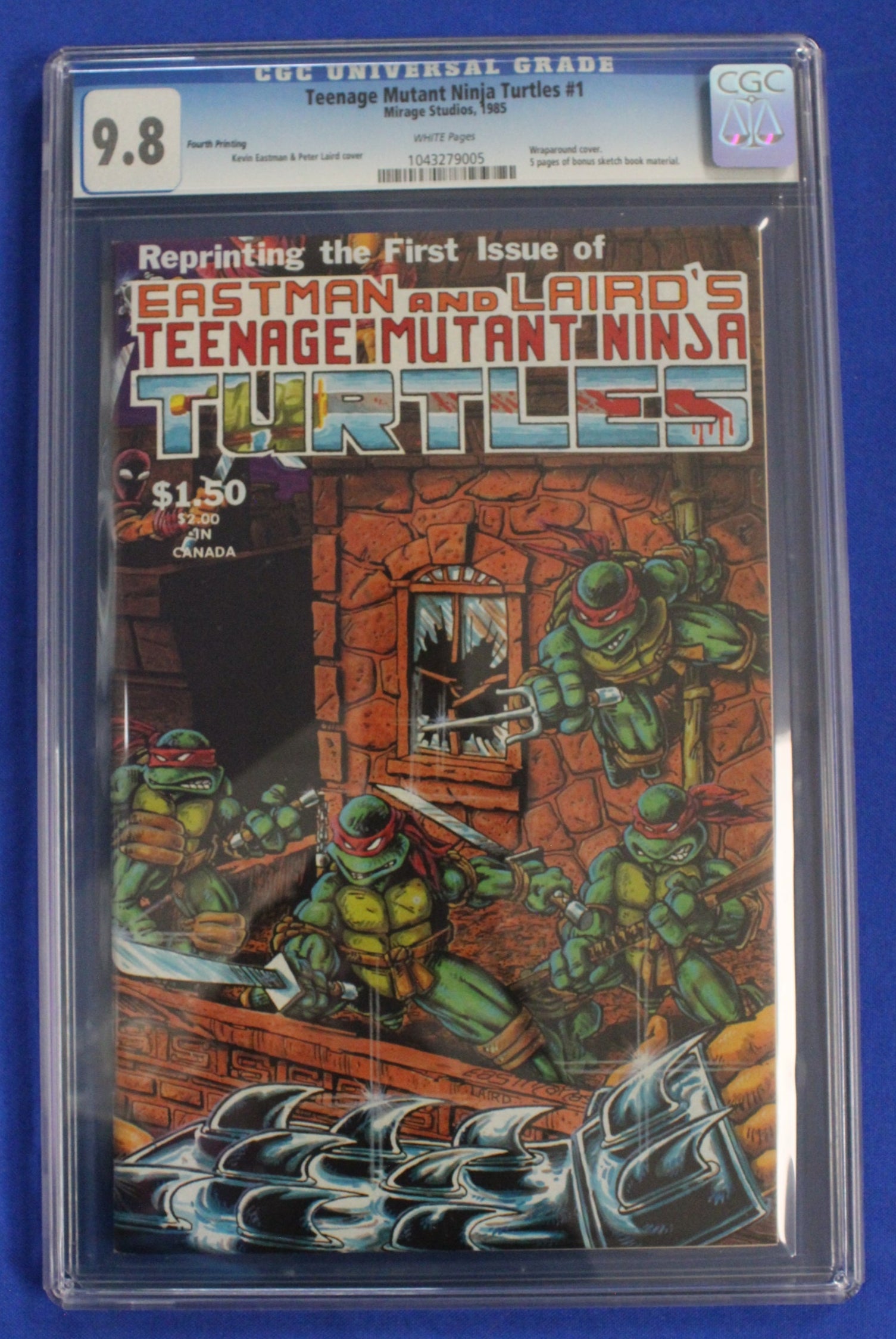 Teenage Mutant Ninja Turtles #1 (1985) 4th Printing Wraparound Cover