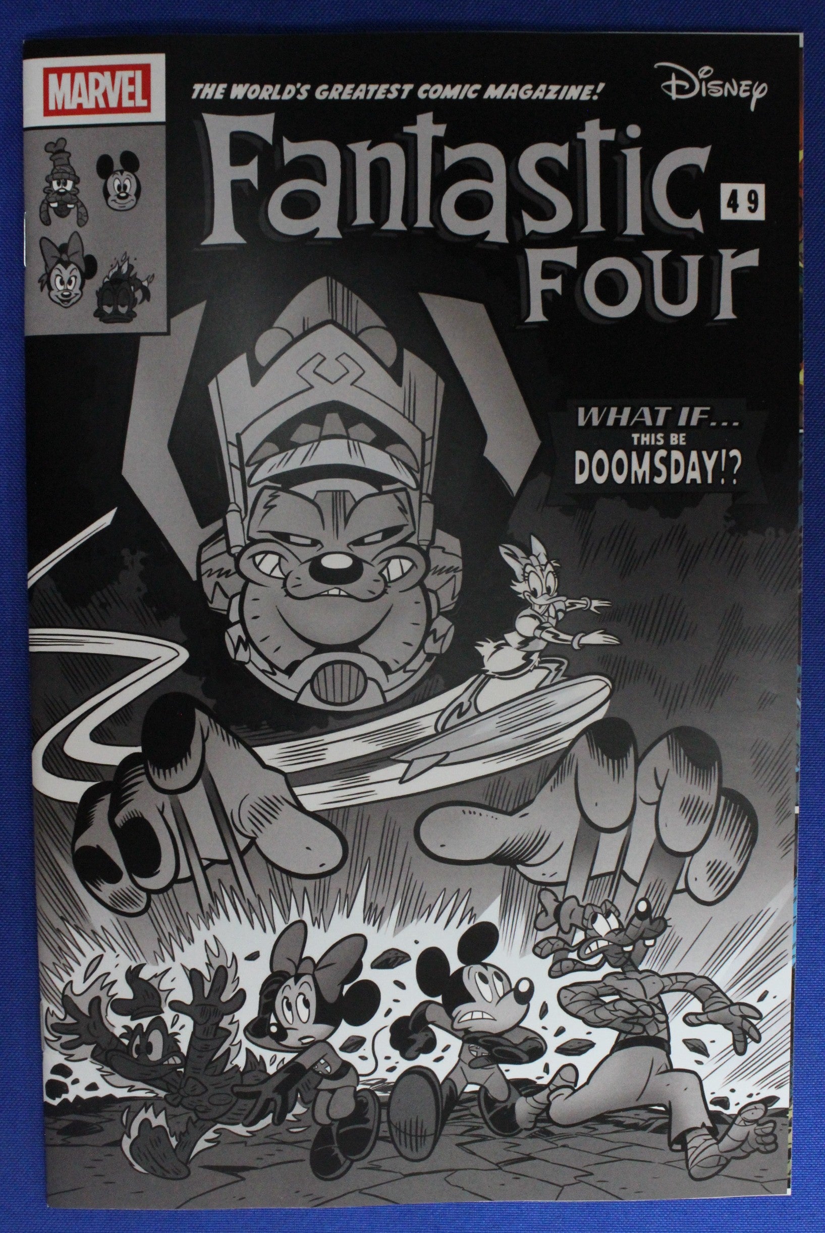 Fantastic Four #1 1:100 Lorenzo Pastrovicchio Black And White Disney What If? Fantastic Four Homage Variant (Damaged)