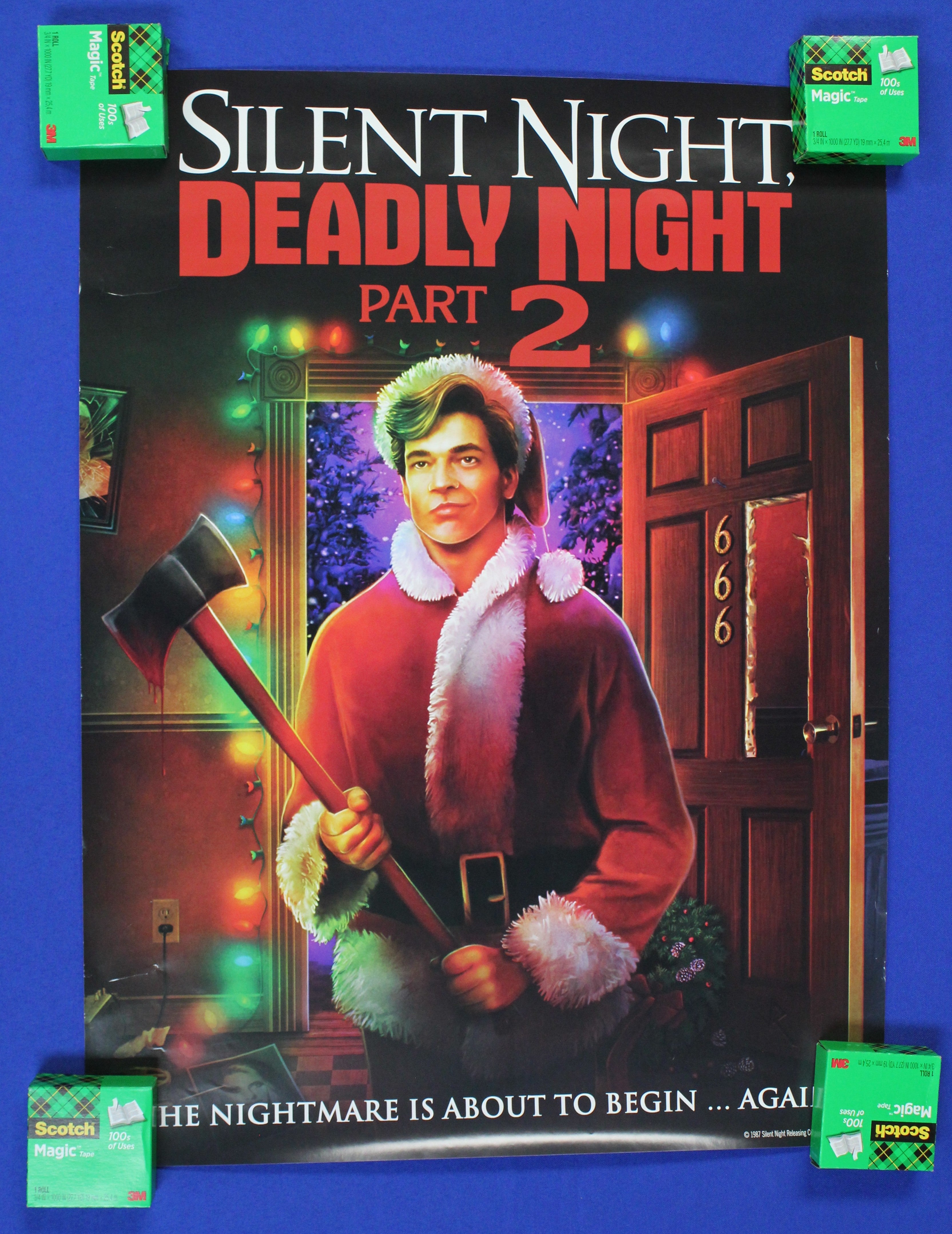 Silent Night Deadly Night Part 2 NECA Figure + Blu Ray & Poster Lot
