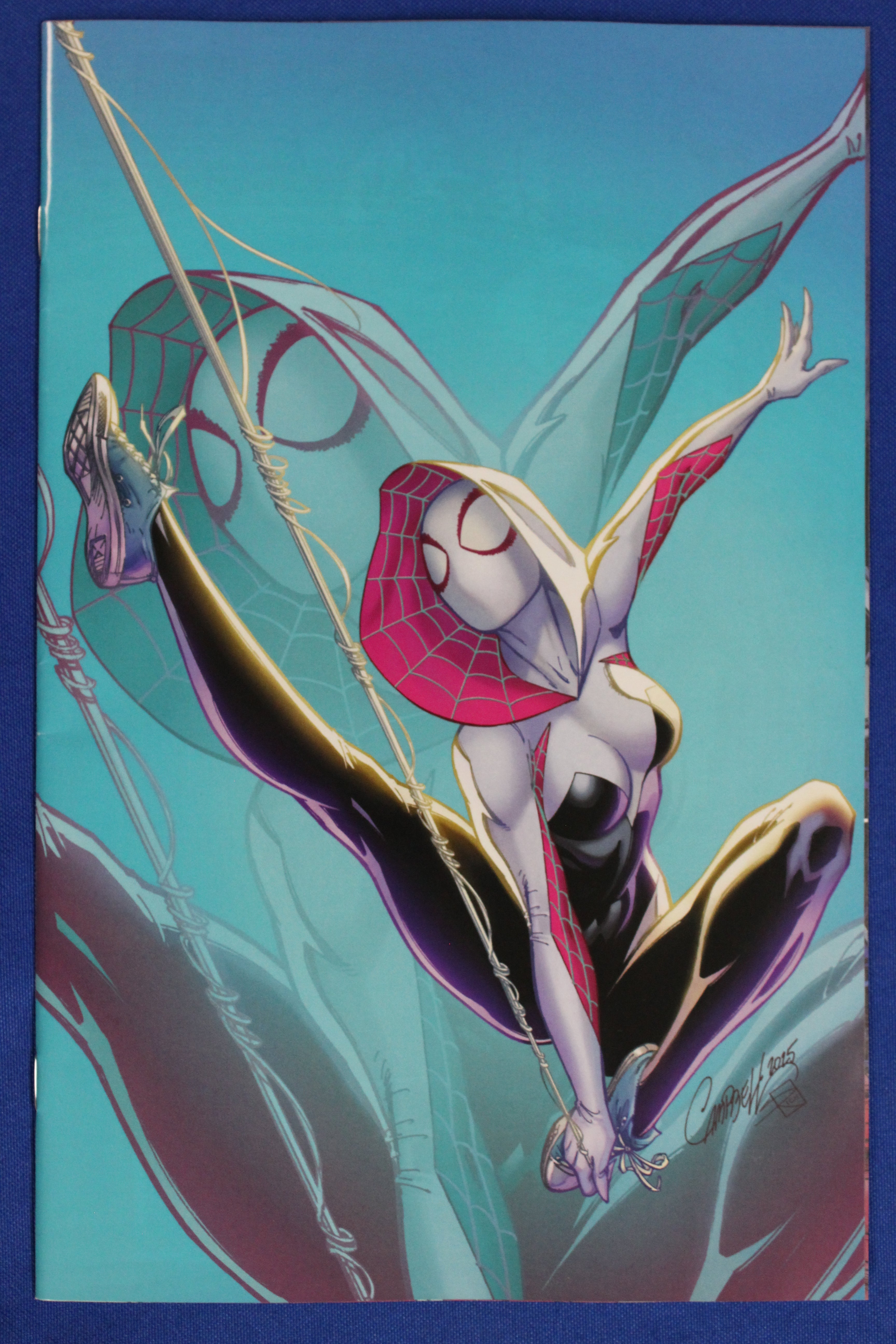 All-New Spider-Gwen: The Ghost-Spider #1 1:100 J. Scott Campbell Just Spectacular Collection Full Art Variant (Damaged)