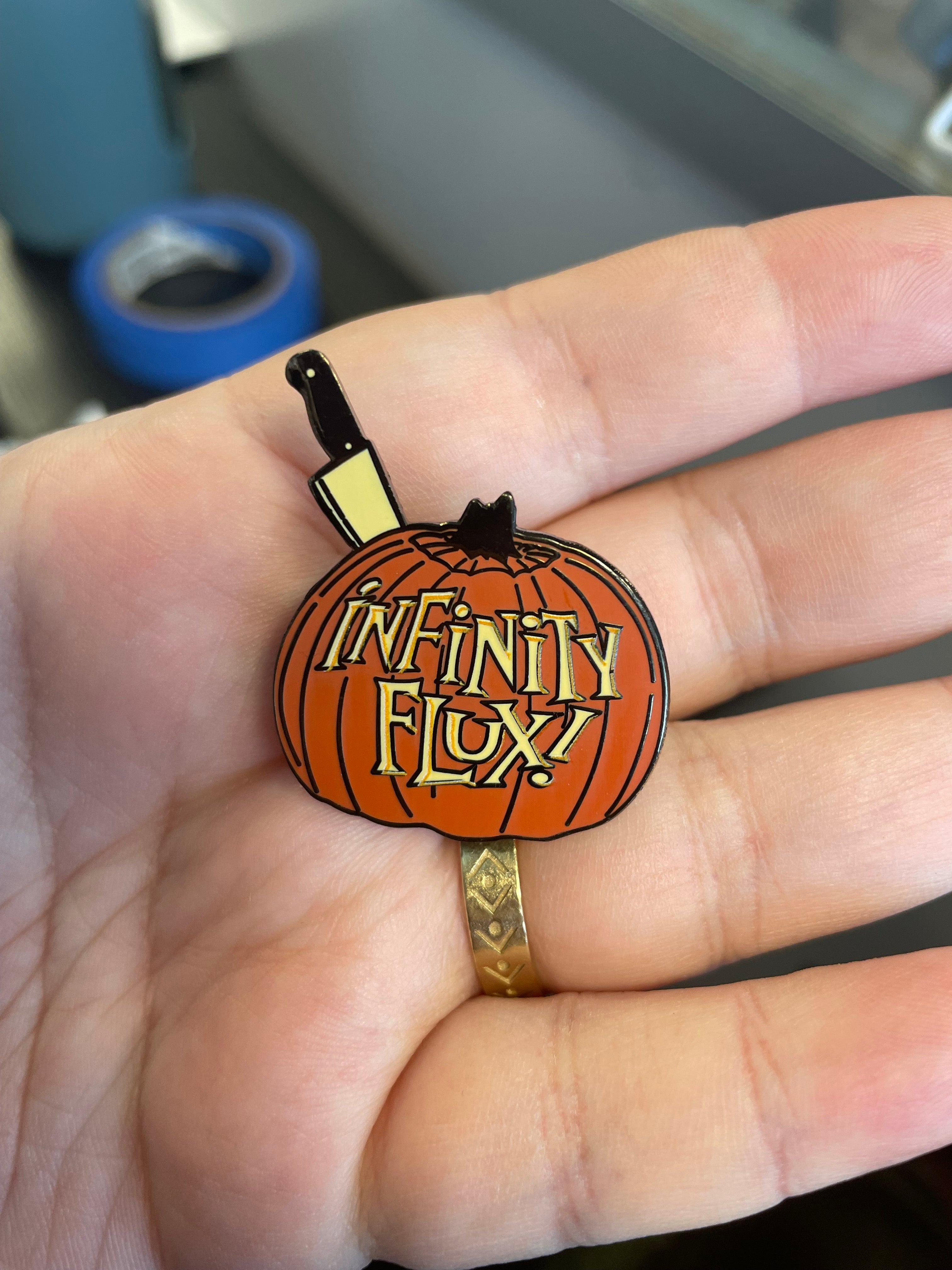 Infinity Flux Branded Enamel Pins