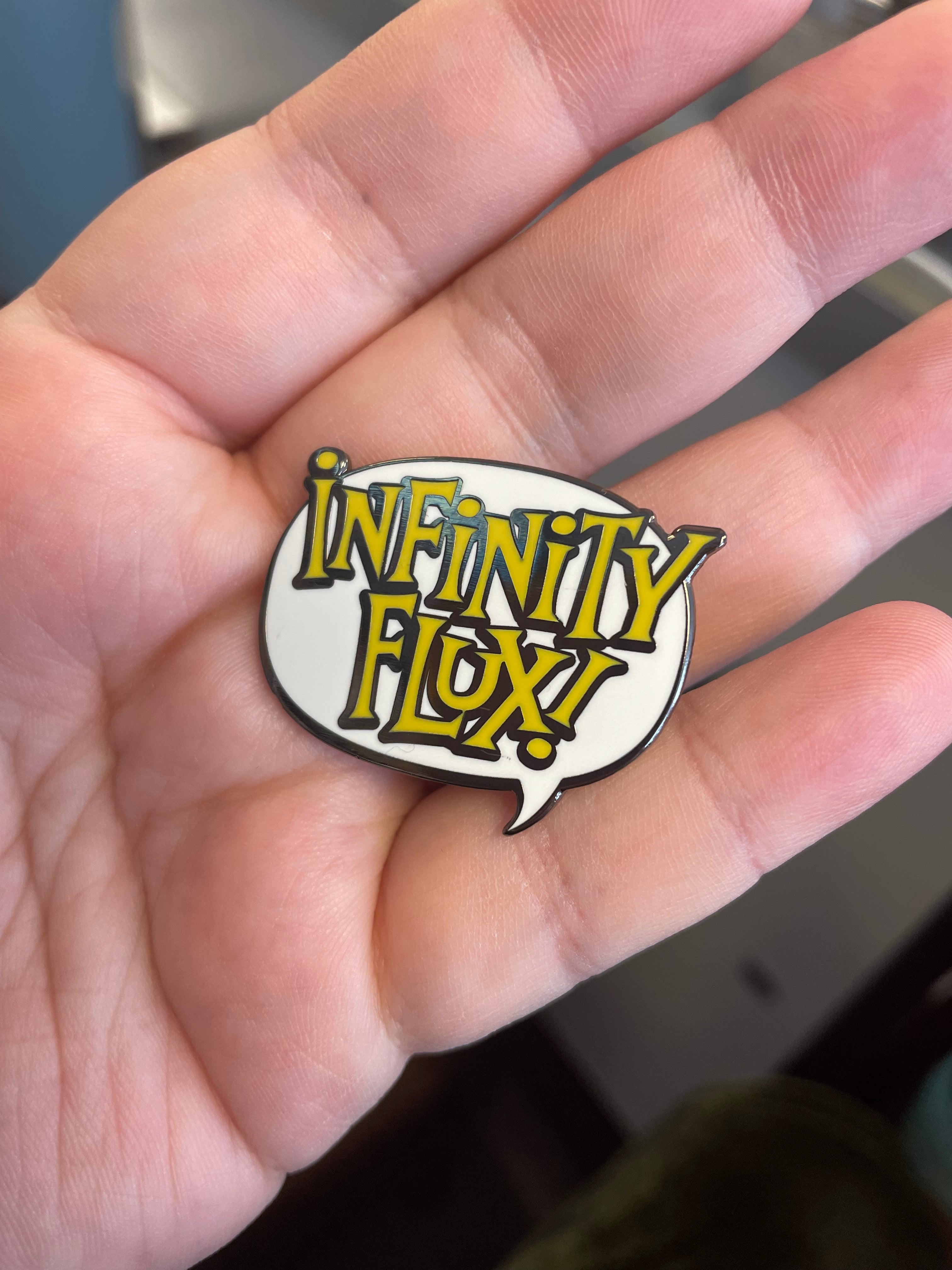 Infinity Flux Branded Enamel Pins
