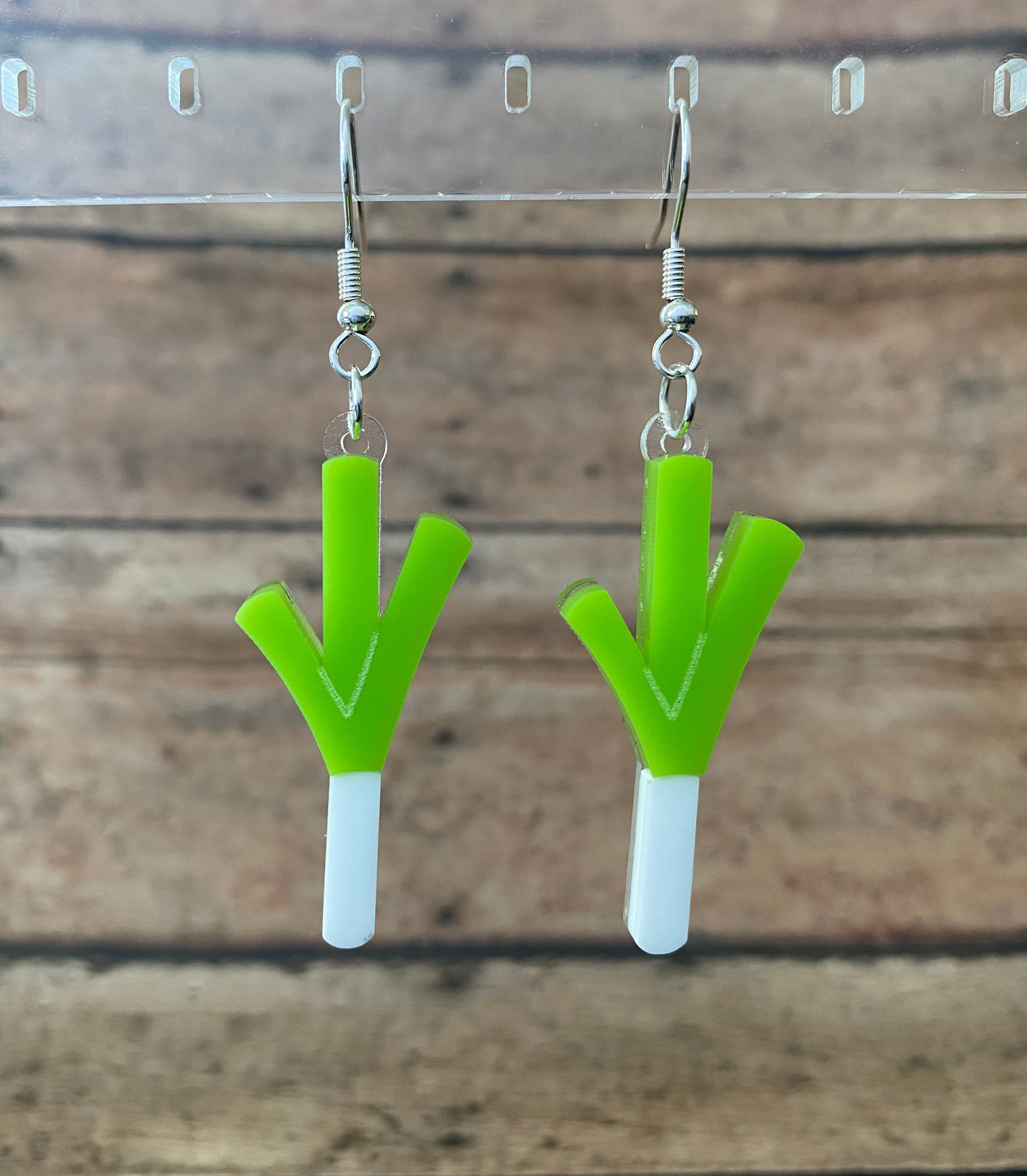 Leek Dangle Earrings