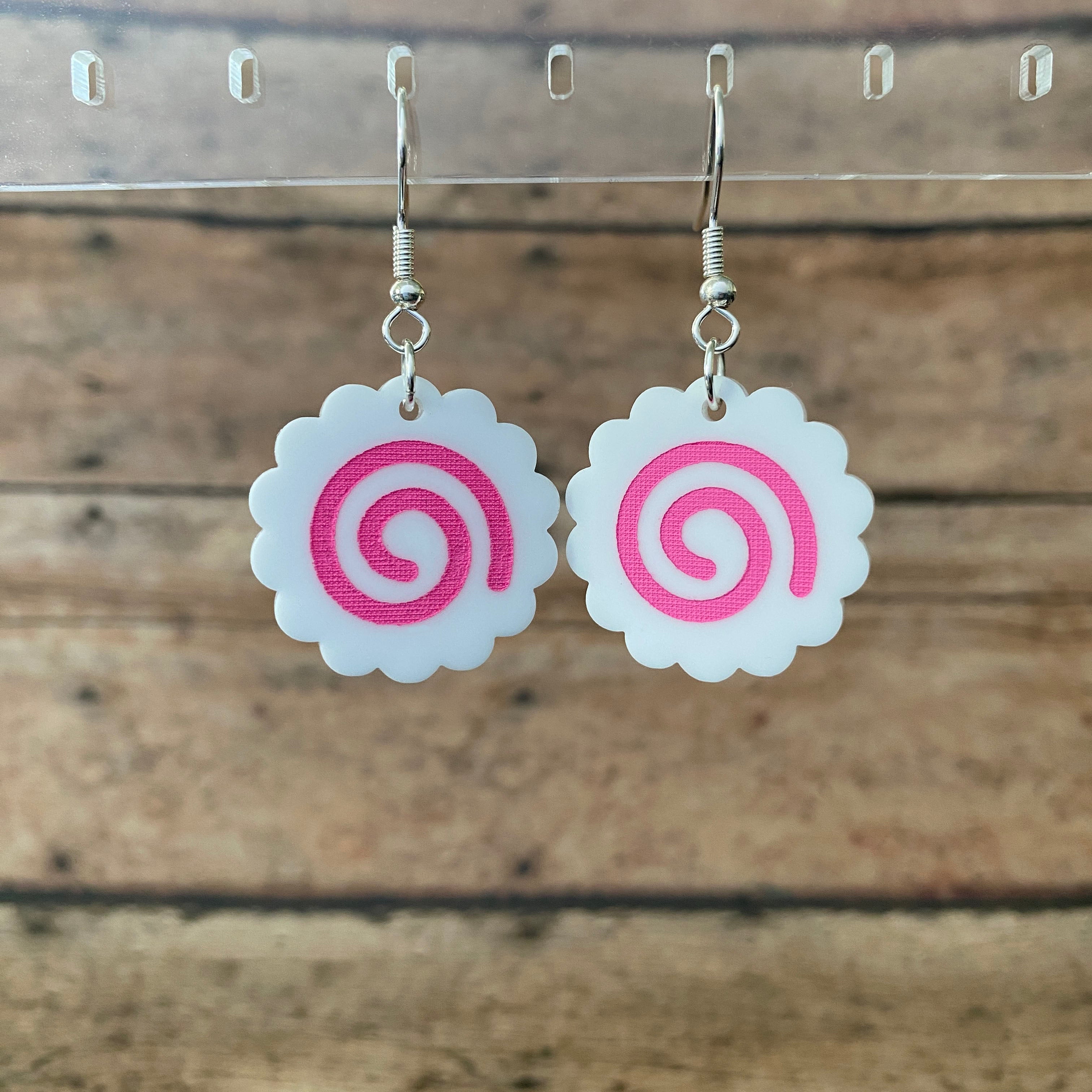 Narutomaki Dangle Earrings