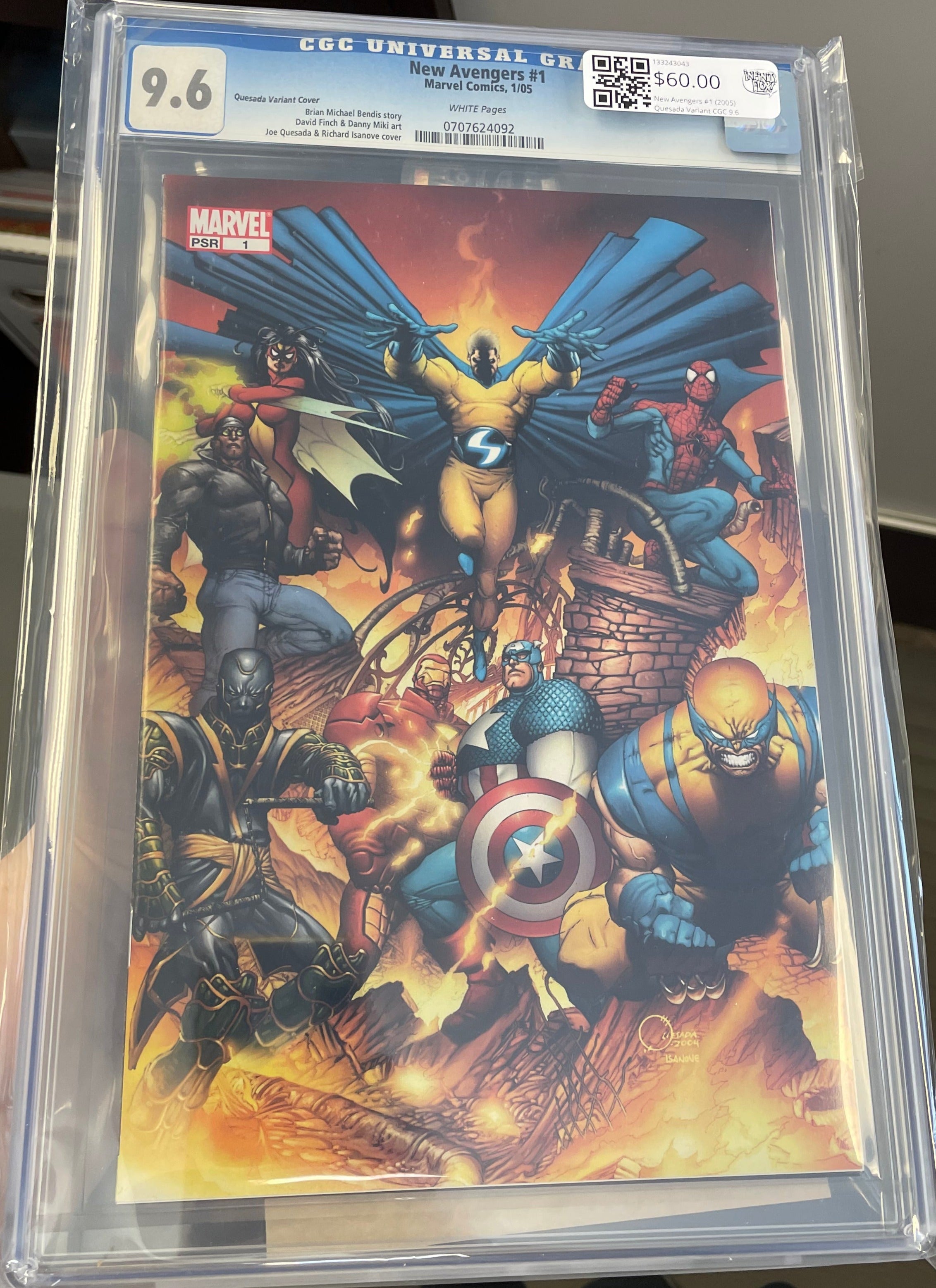 New Avengers #1 (2005) Quesada Variant CGC 9.6