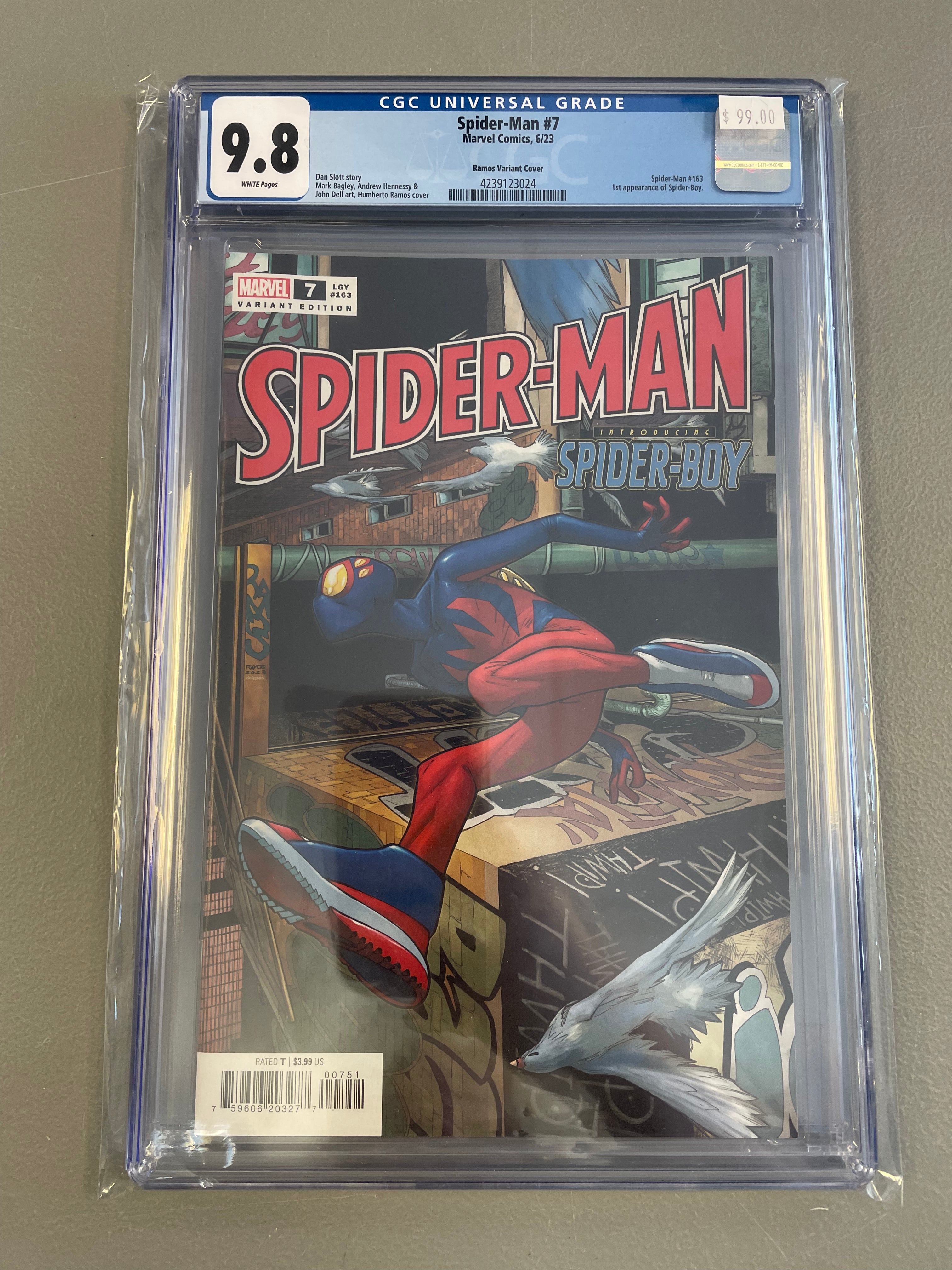 Spider-Man #7 (2023) Ramos Variant CGC 9.8