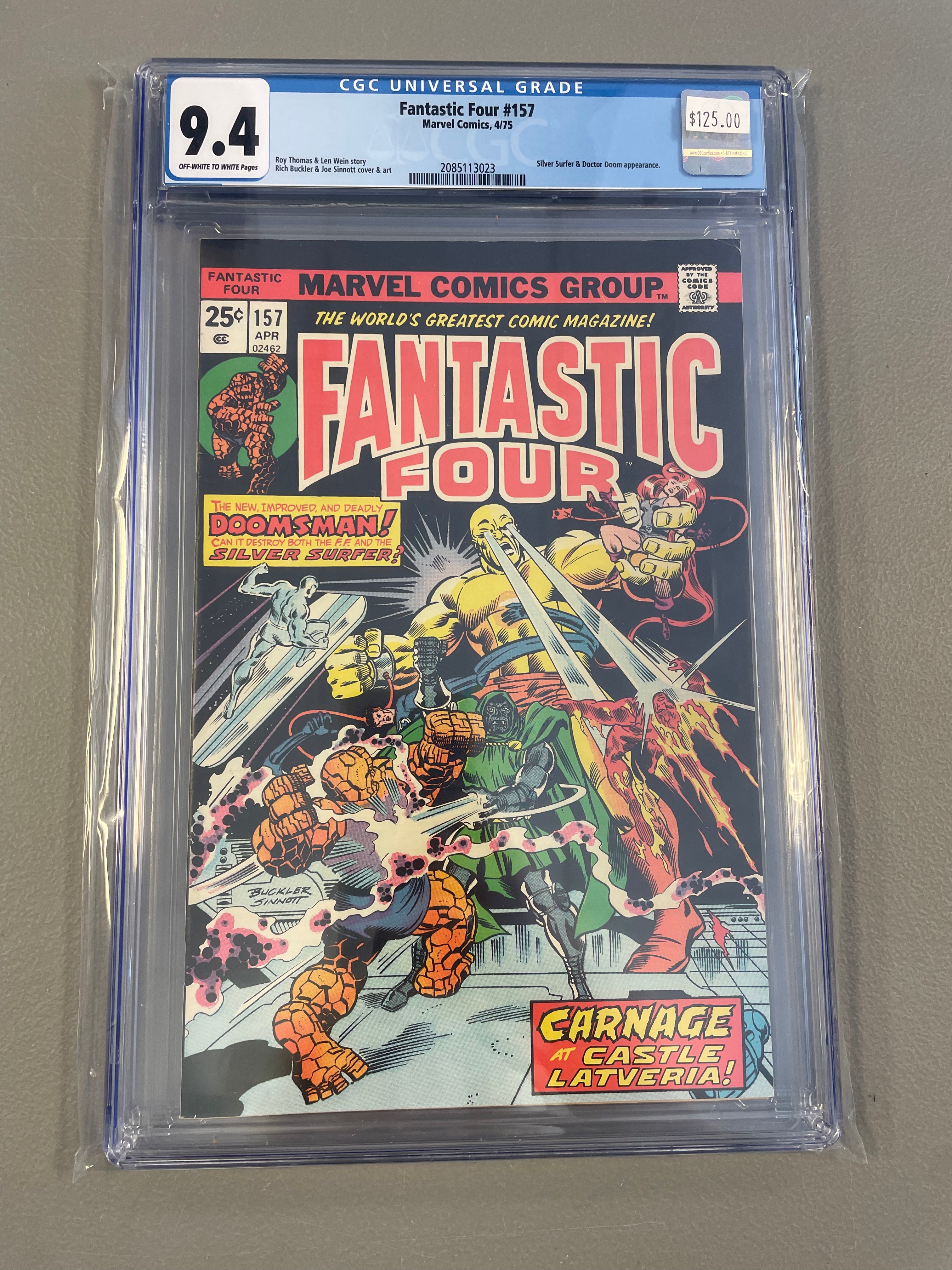 Fantastic Four #157 CGC 9.4