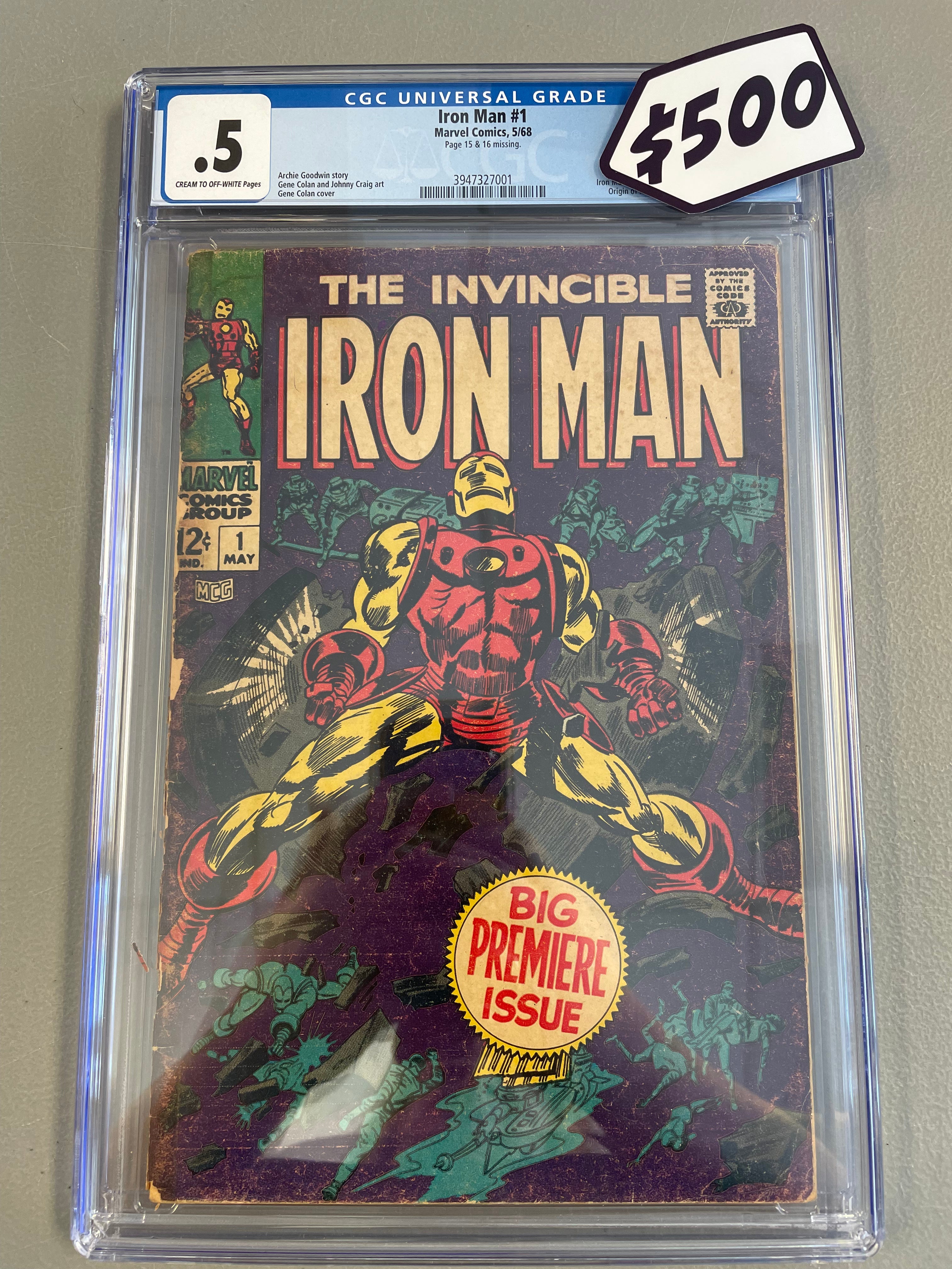Iron Man #1 CGC 0.5