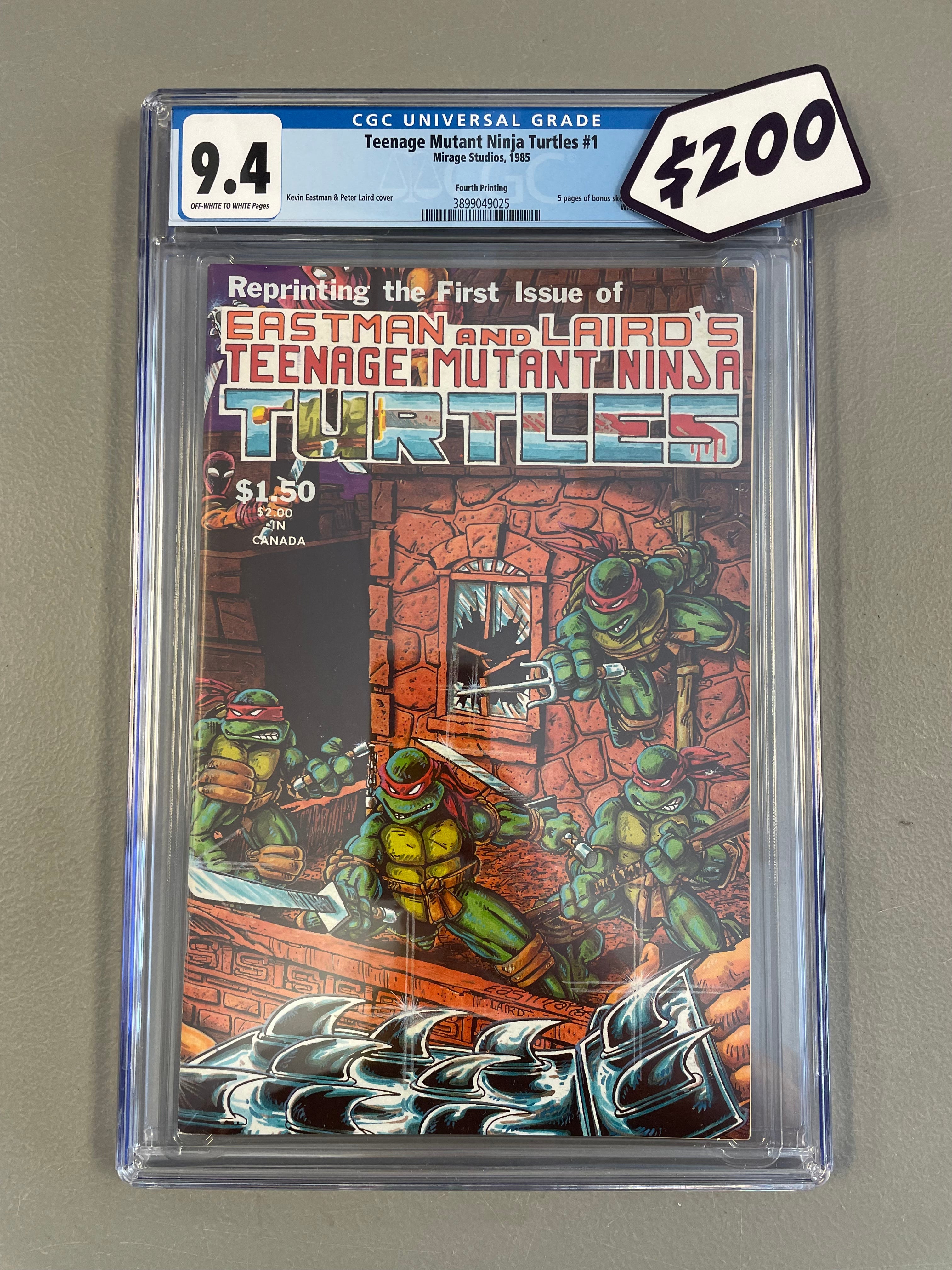 Teenage Mutant Ninja Turtles #1 (Fourth Print) CGC 9.4