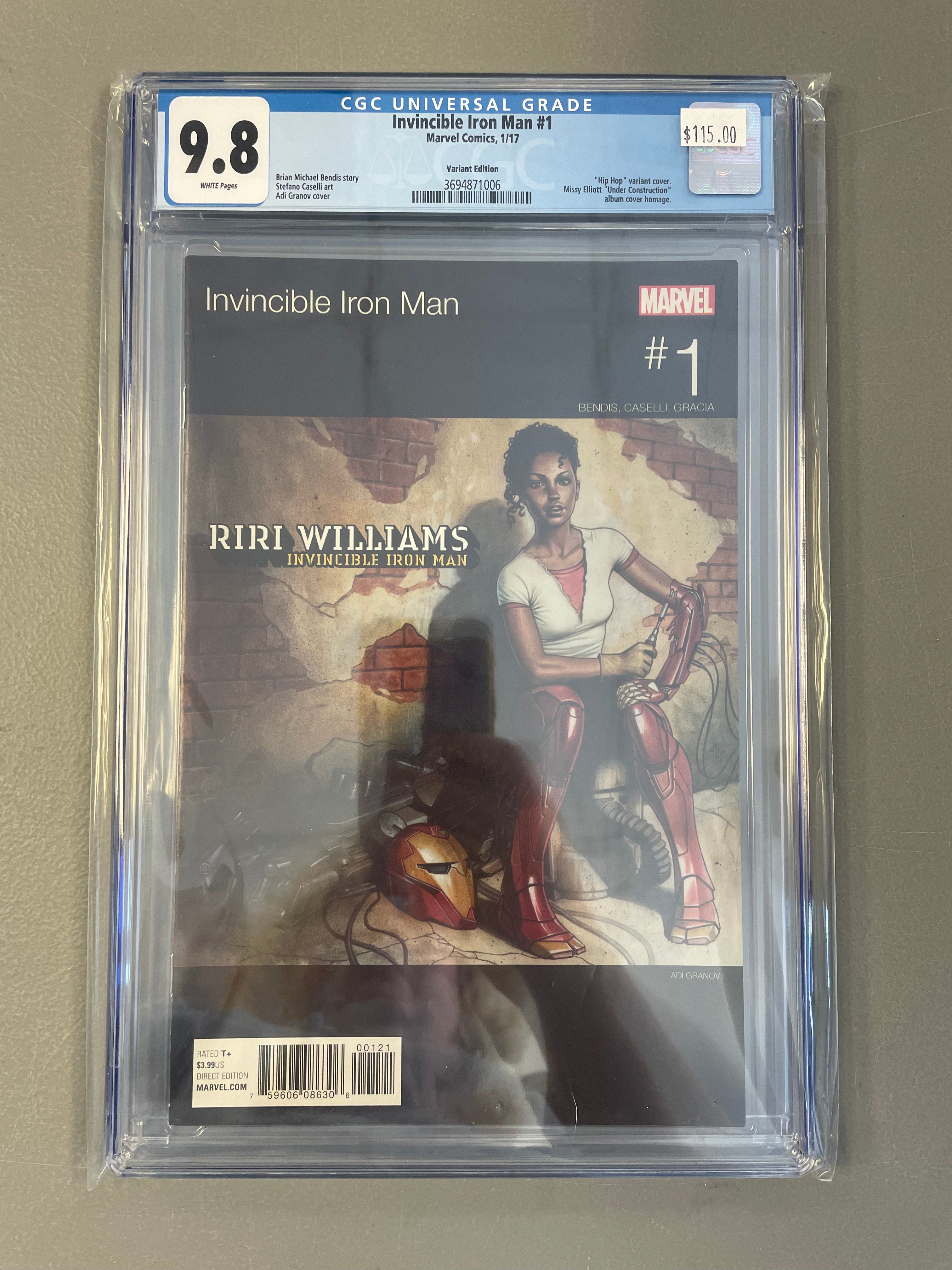 Invincible Iron Man #1 (2017) Hip-Hop Variant CGC 9.8