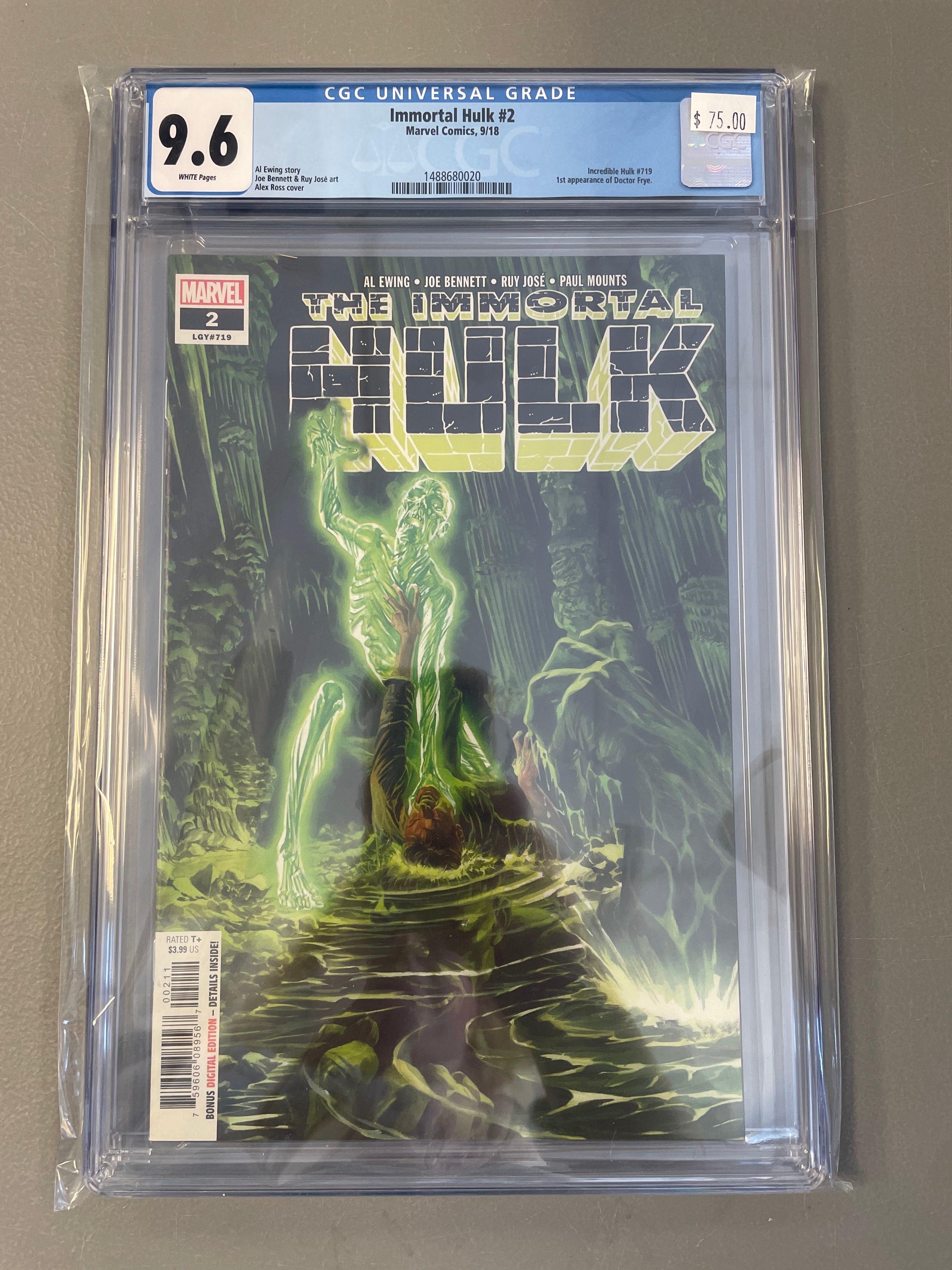 Immortal Hulk #2 (2018) CGC 9.6