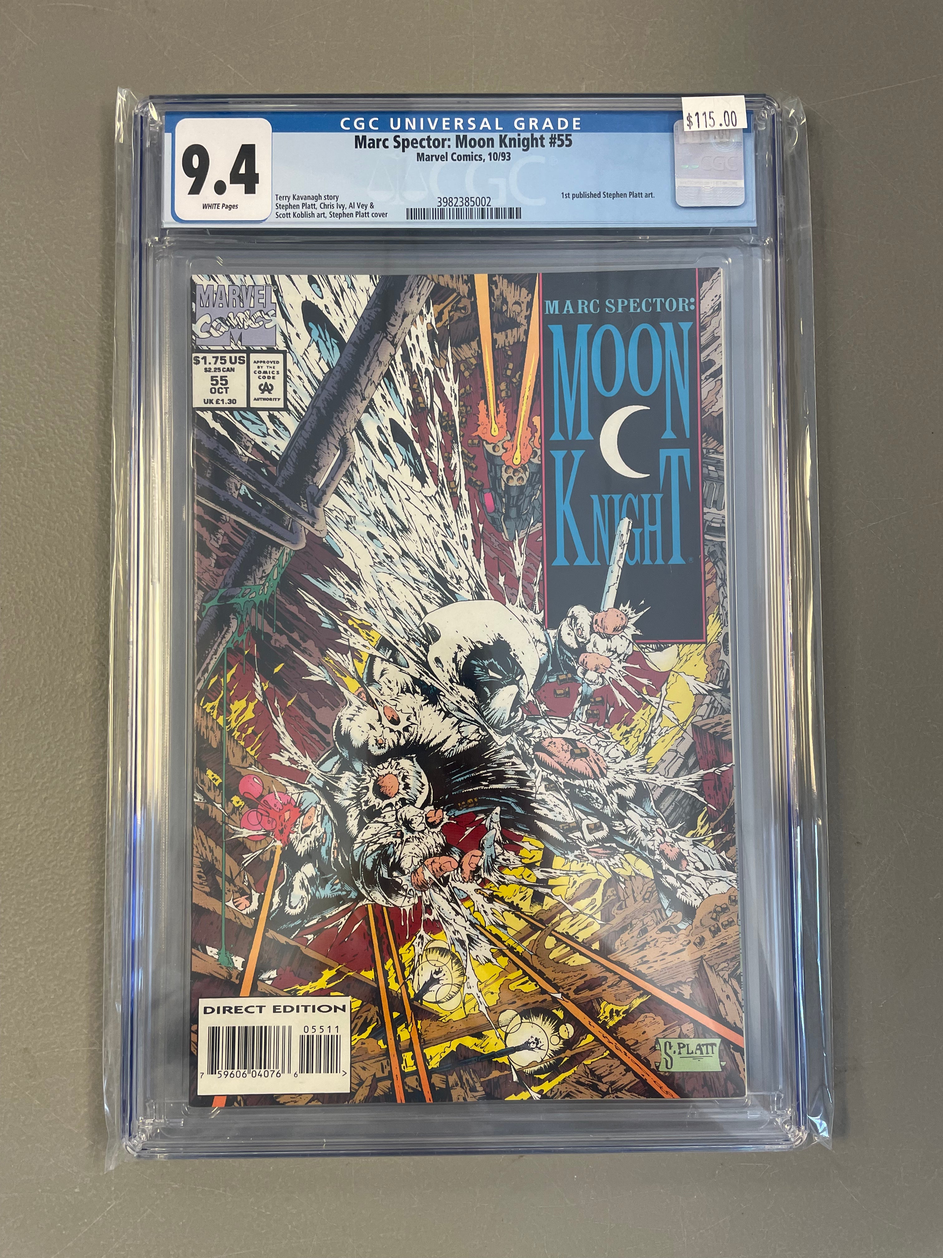 Marc Spector: Moon Knight #55 CGC 9.4