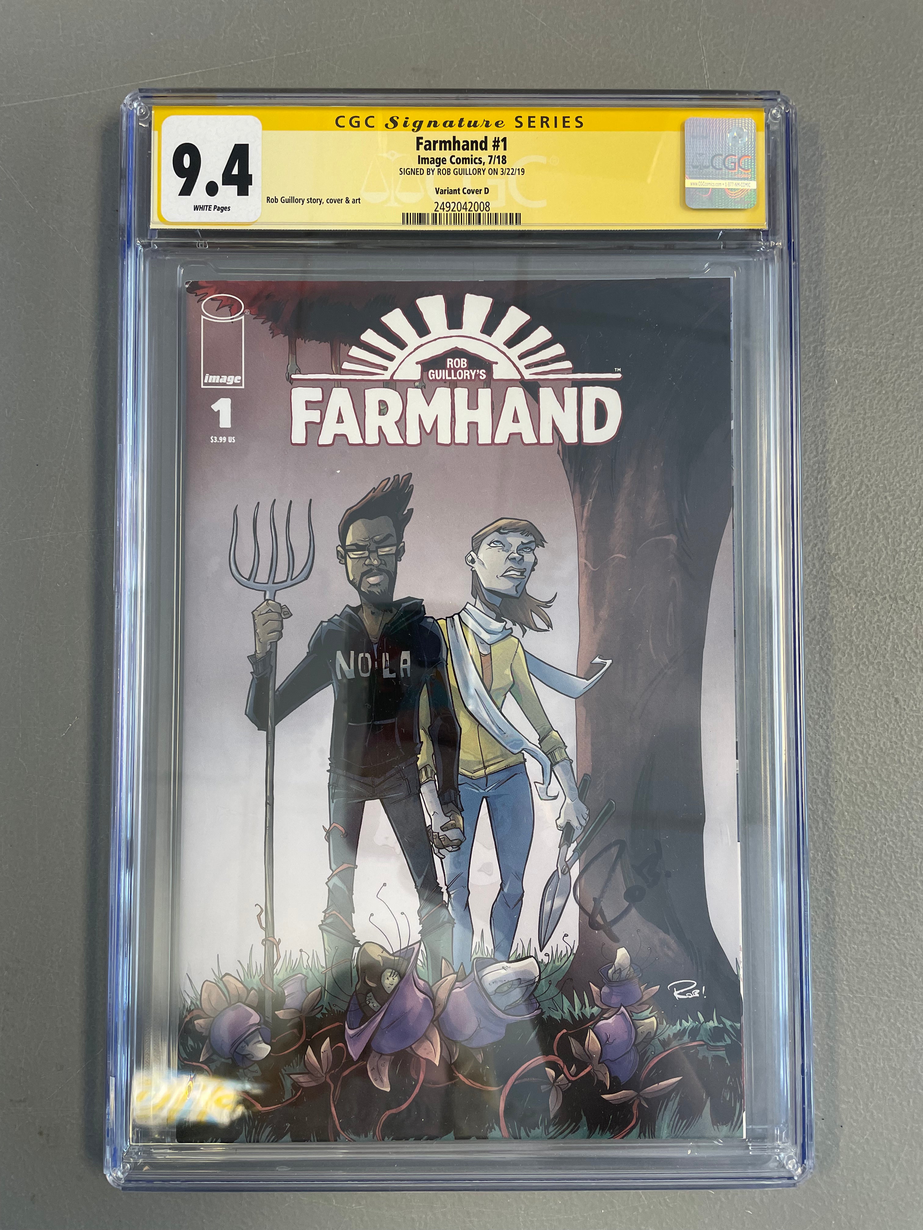 Farmhand #1 Variant CGC 9.4 *SIGNED*
