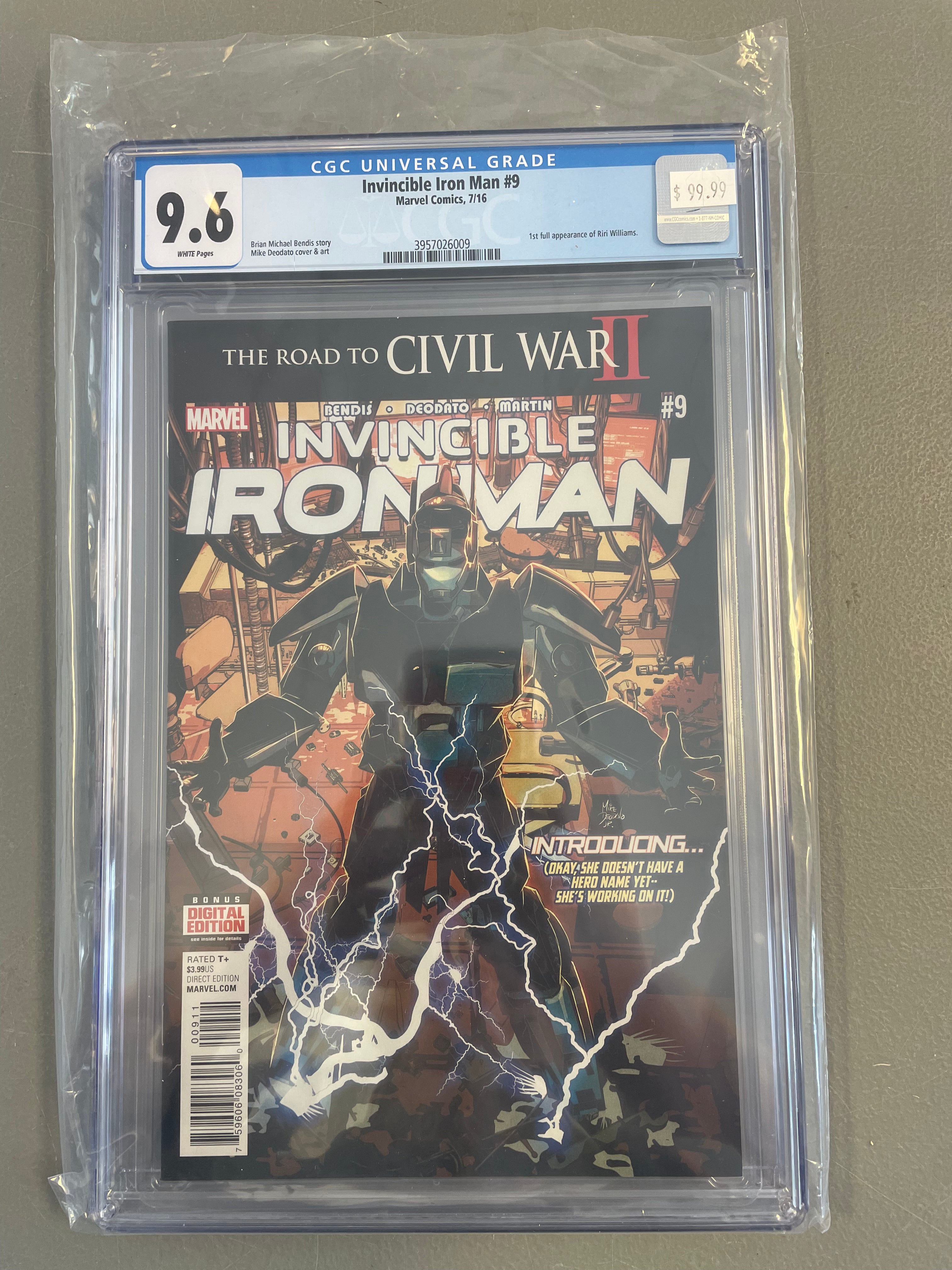 Invincible Iron Man #9 (2016) CGC 9.6