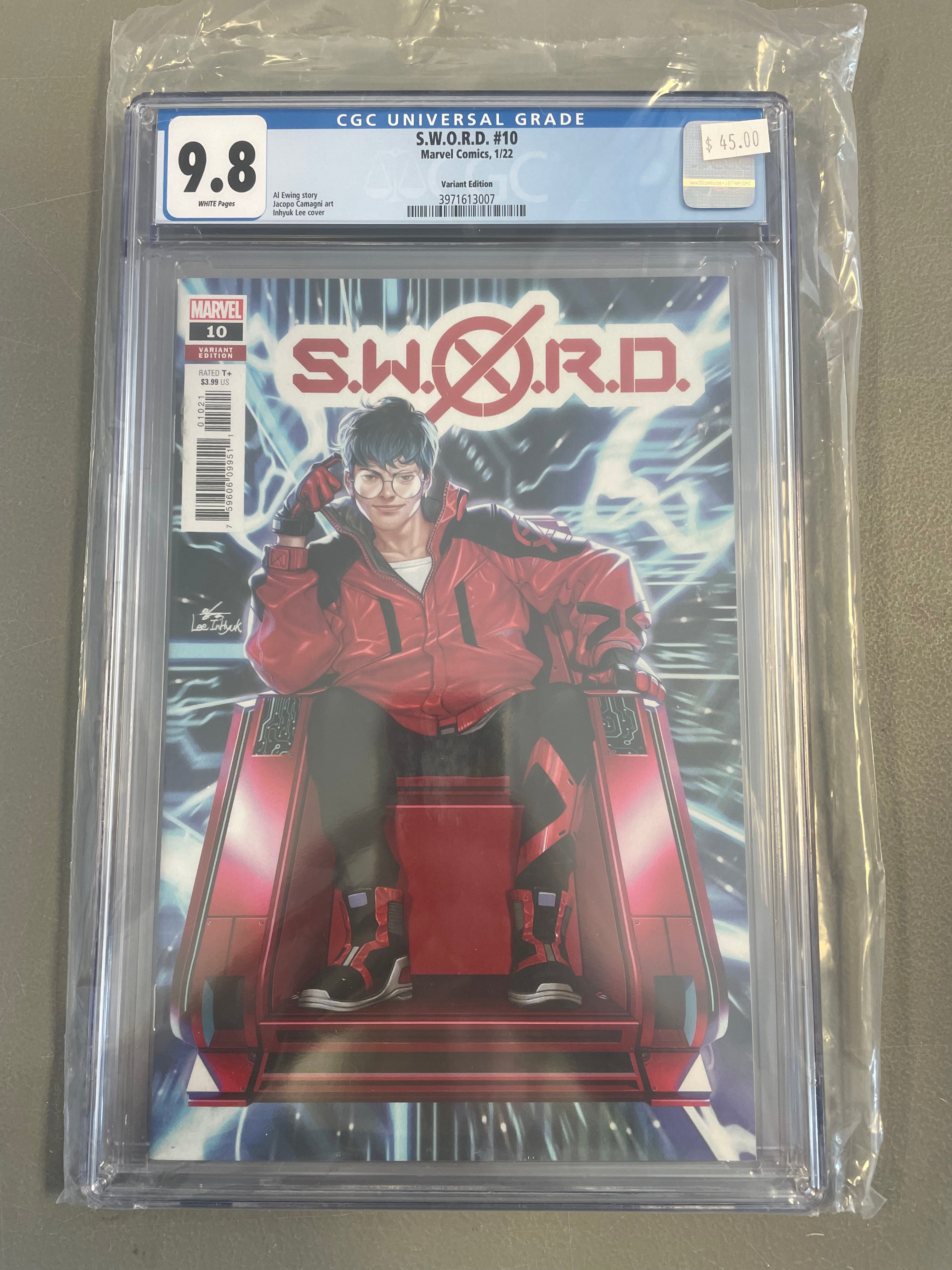 S.W.O.R.D. #10 Variant Cover CGC 9.8