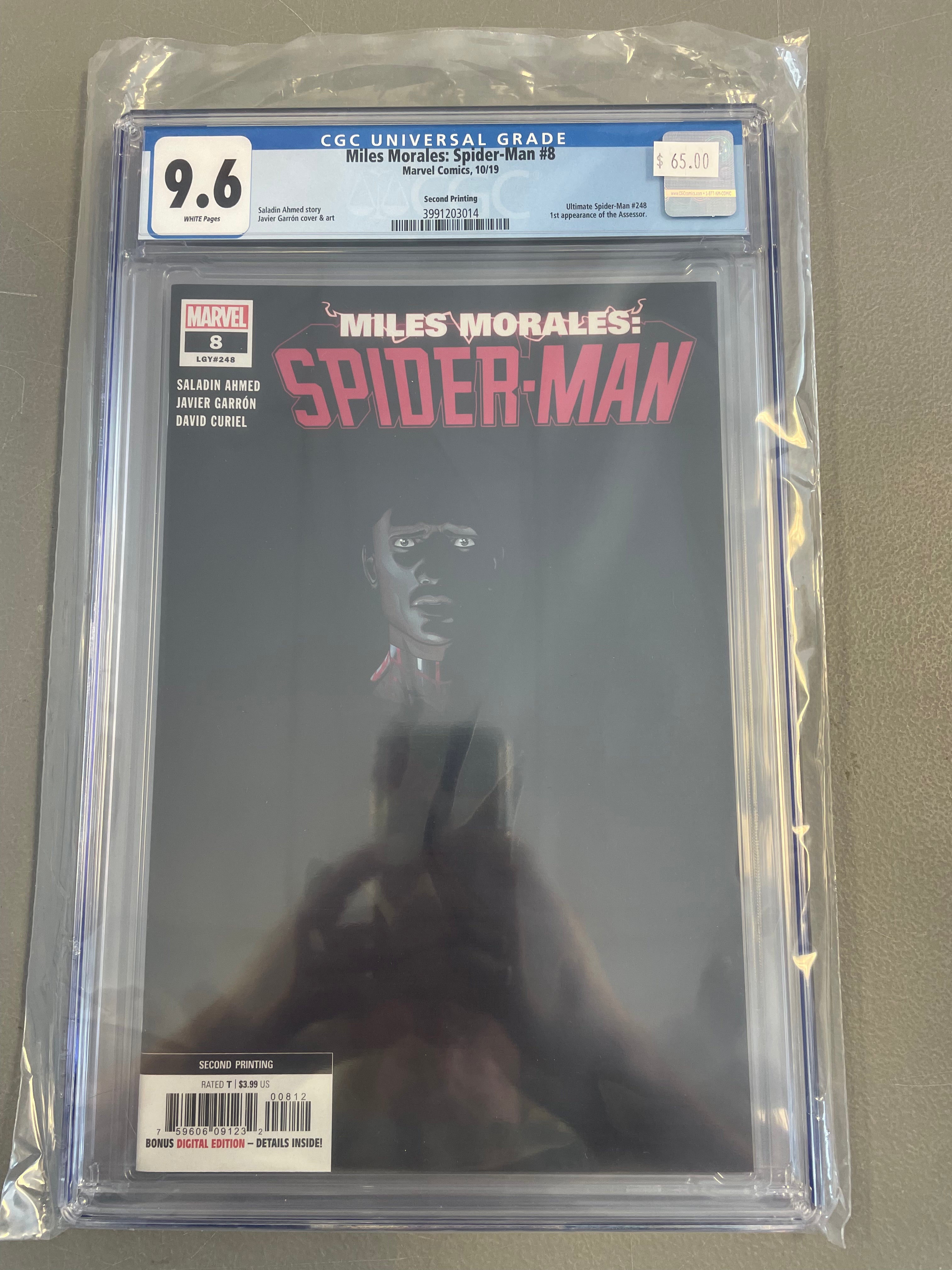 Miles Morales: Spider-Man #8 2nd Print CGC 9.6